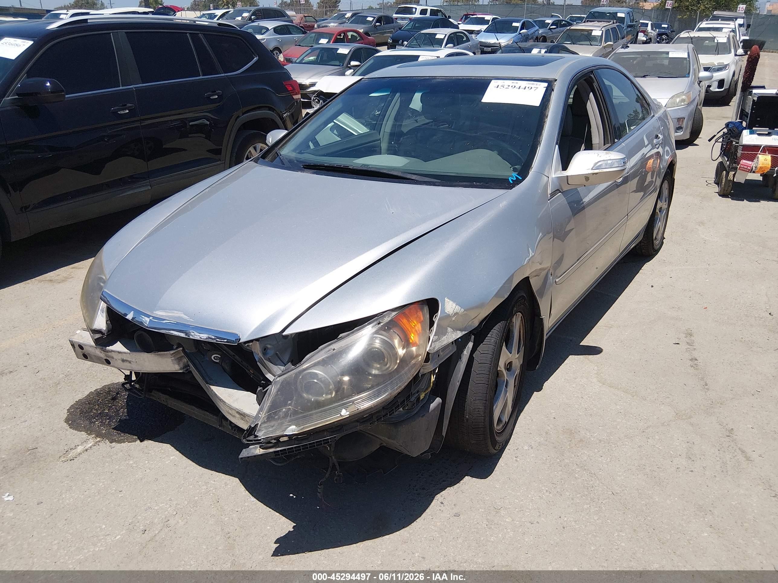 2006 Acura Rl 3.5 Серебряный vin: JH4KB16586C007554
