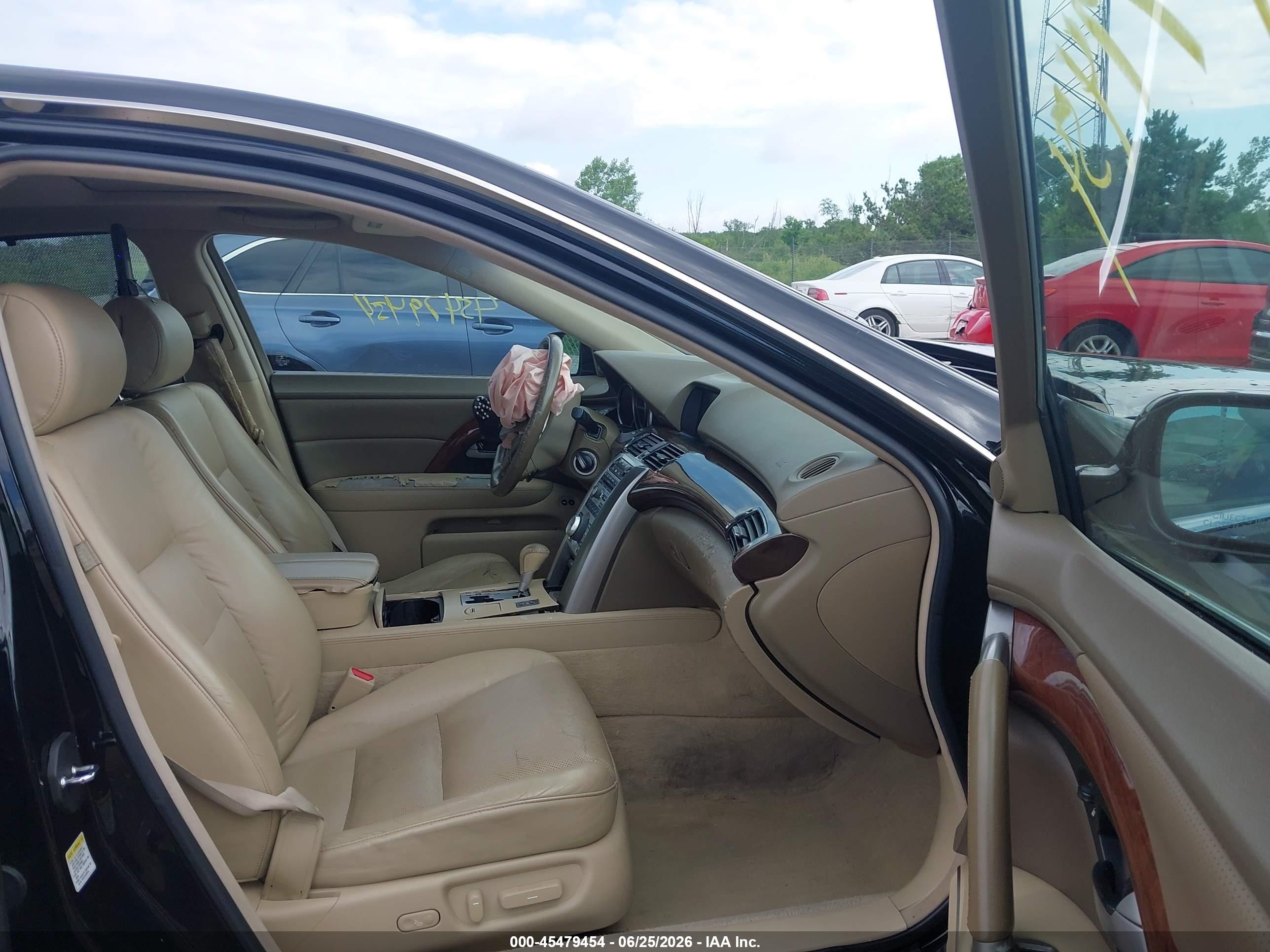 2006 Acura Rl 3.5 Black vin: JH4KB16586C011927