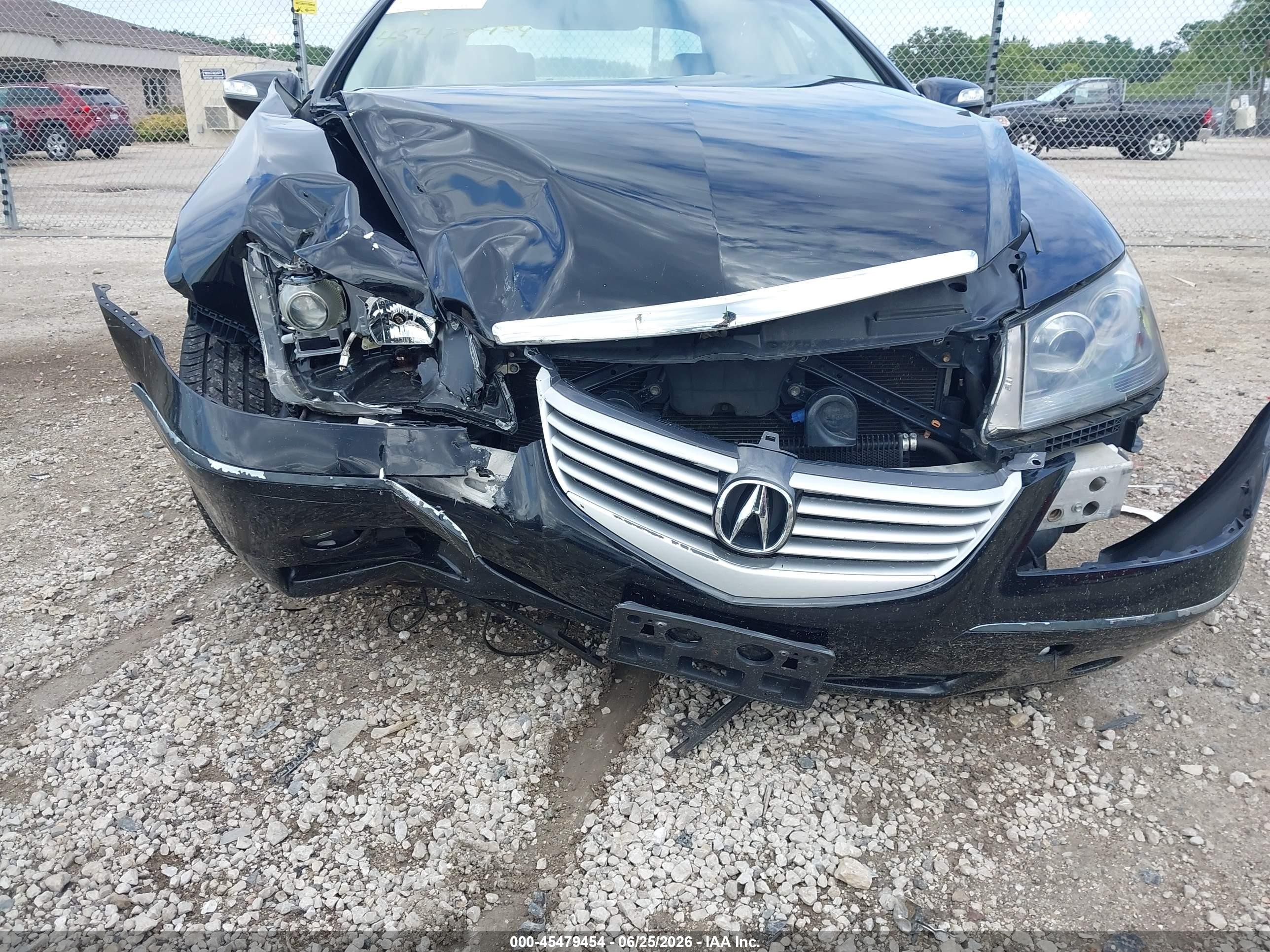 2006 Acura Rl 3.5 Black vin: JH4KB16586C011927