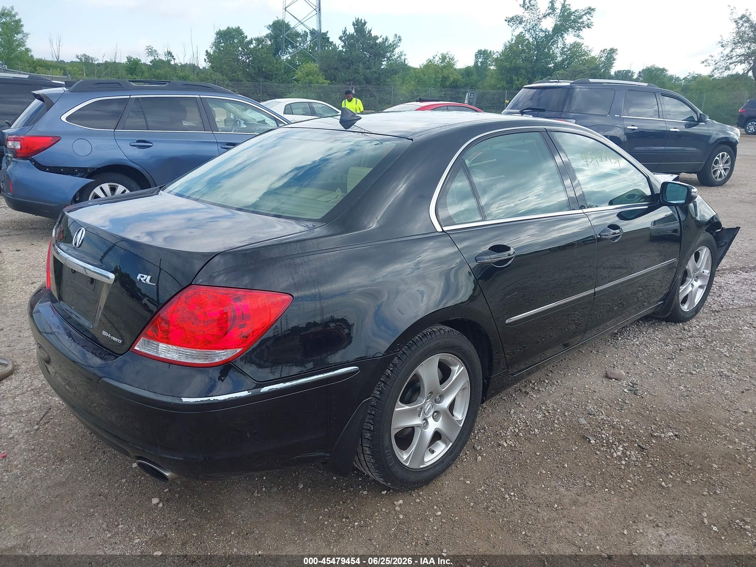 2006 Acura Rl 3.5 Black vin: JH4KB16586C011927