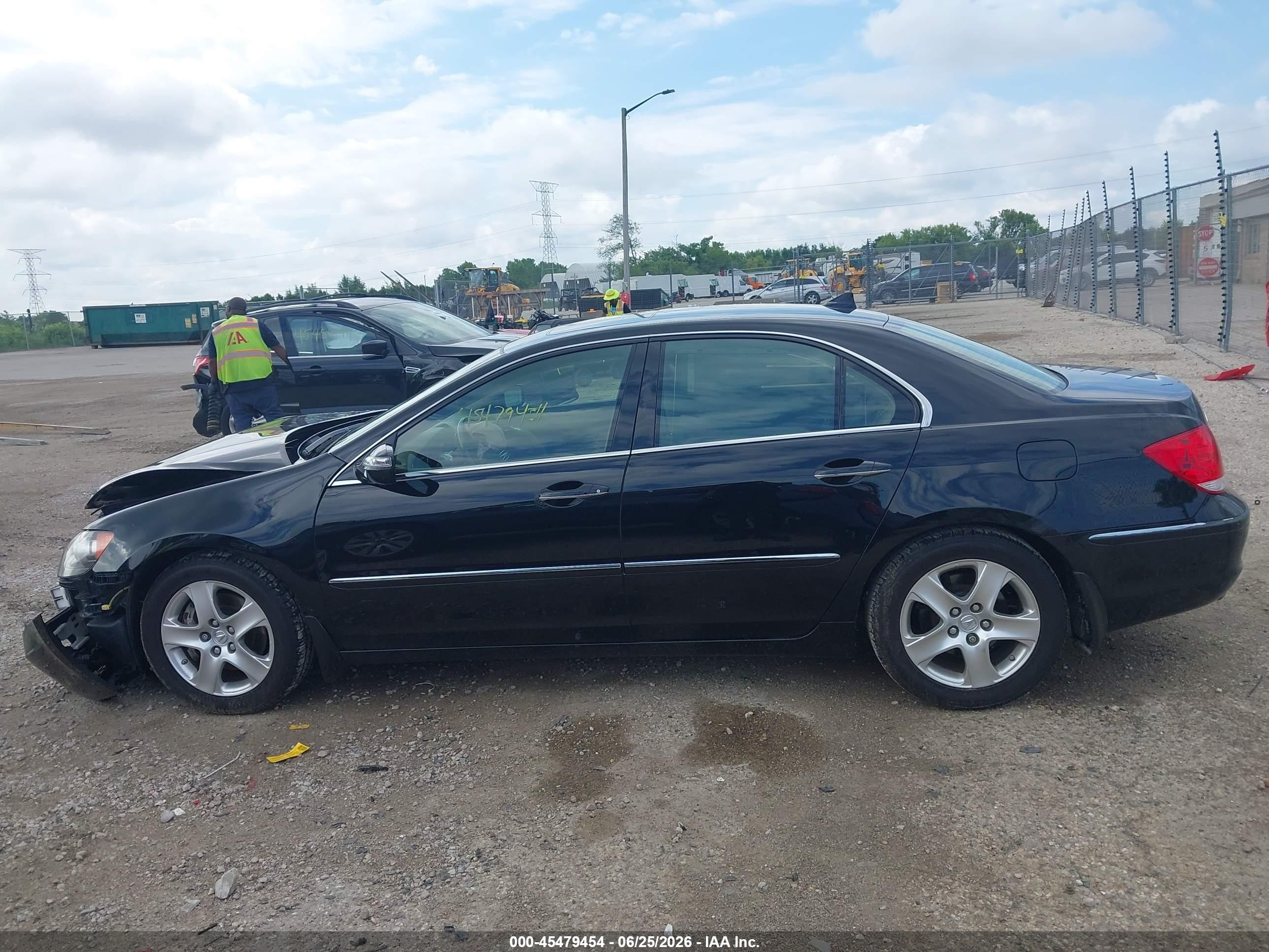 2006 Acura Rl 3.5 Black vin: JH4KB16586C011927