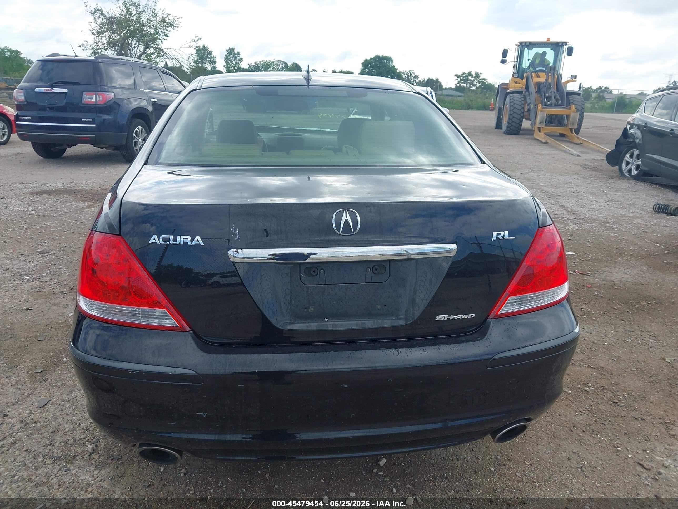 2006 Acura Rl 3.5 Black vin: JH4KB16586C011927