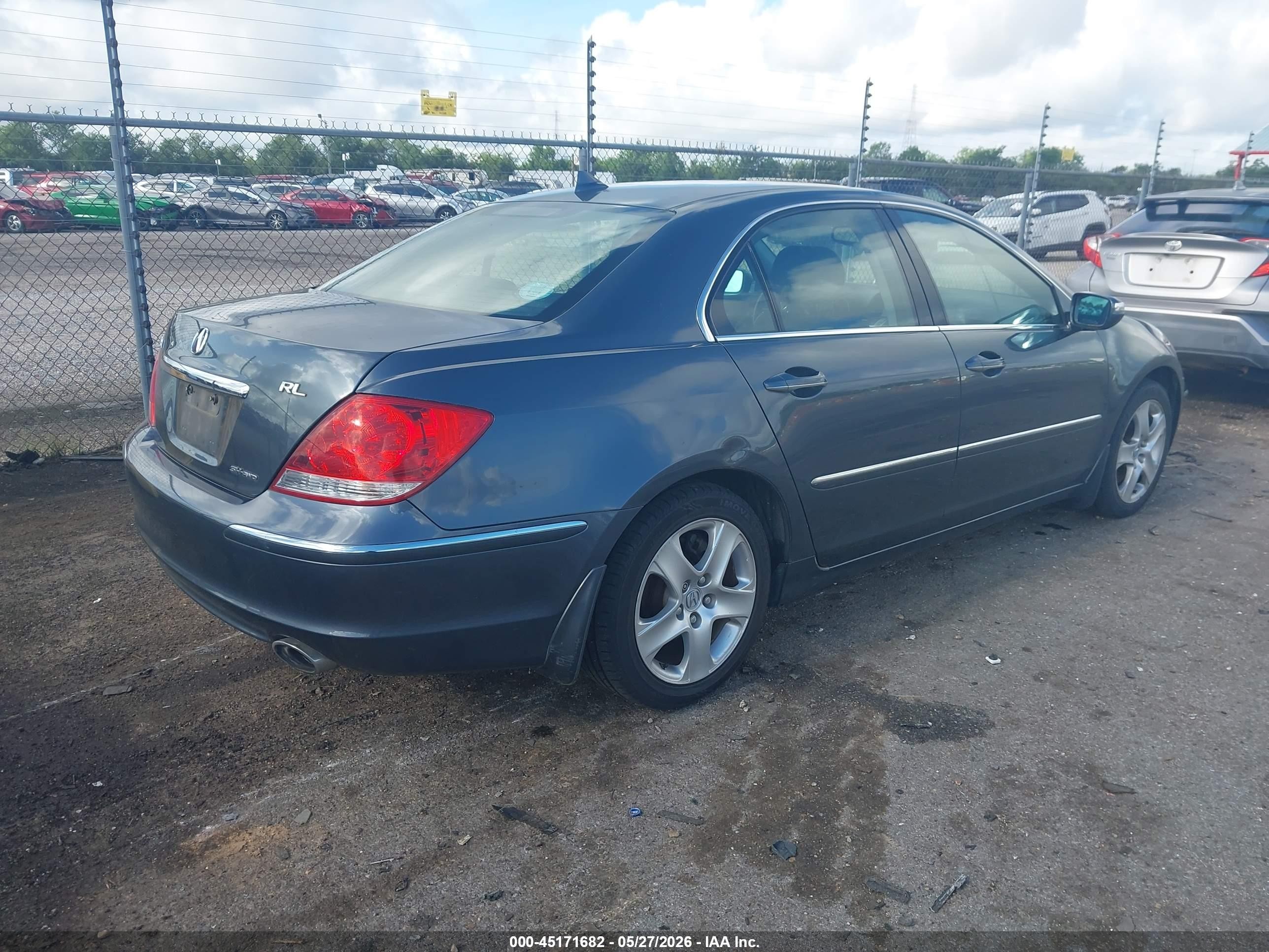 2007 Acura Rl 3.5 Серый vin: JH4KB16587C000542