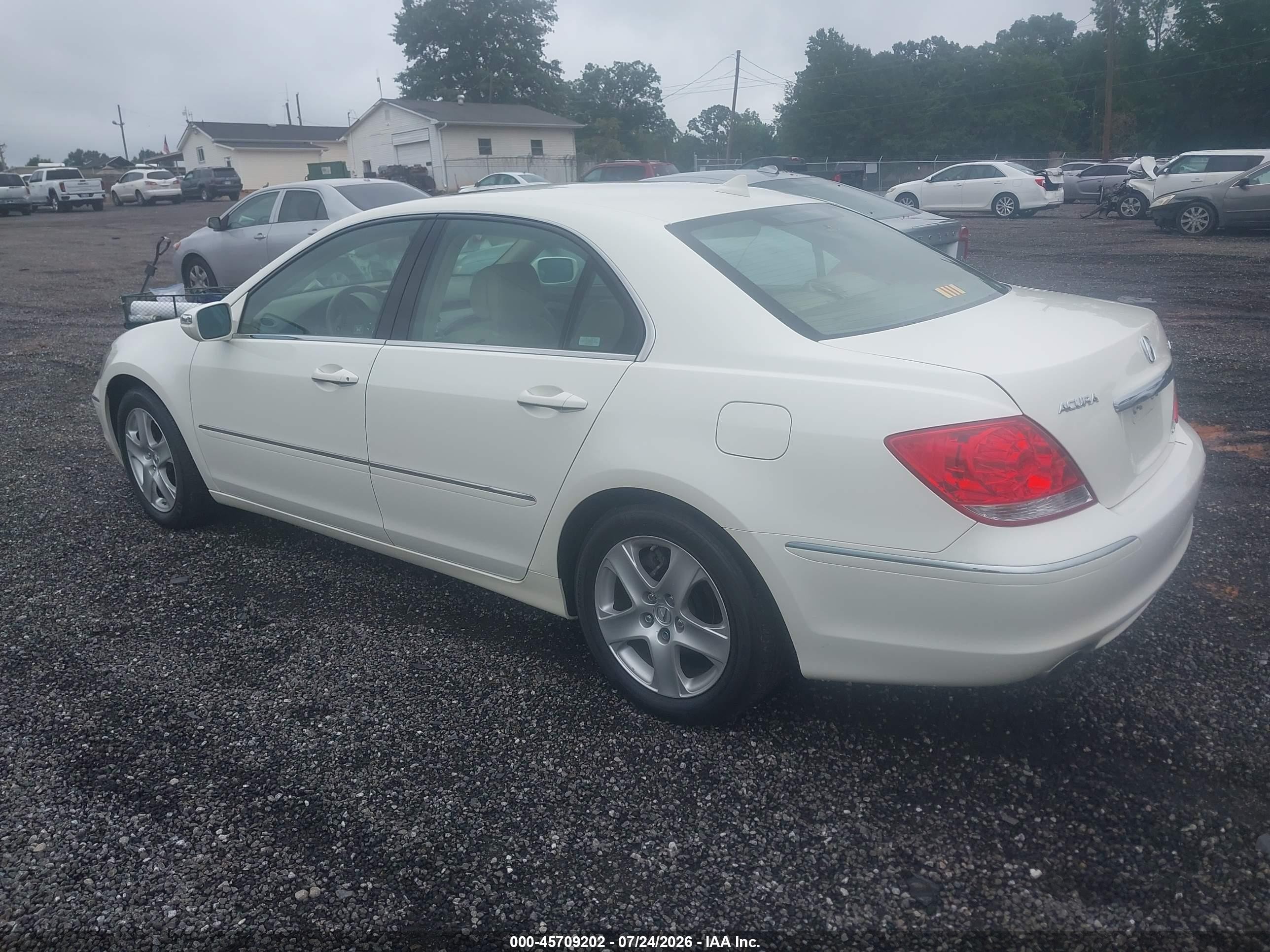 2005 Acura Rl 3.5 White vin: JH4KB16595C008954