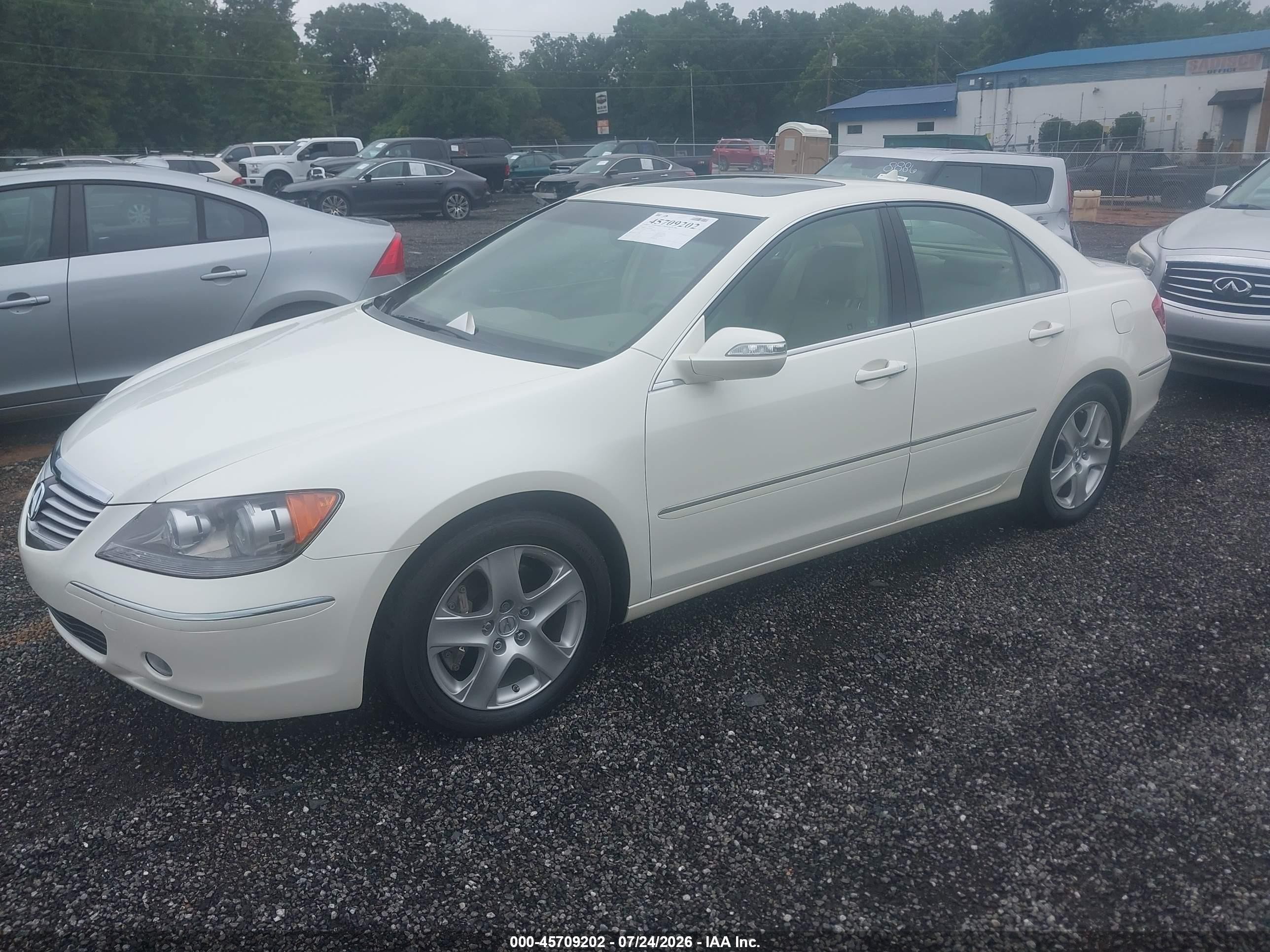 2005 Acura Rl 3.5 White vin: JH4KB16595C008954
