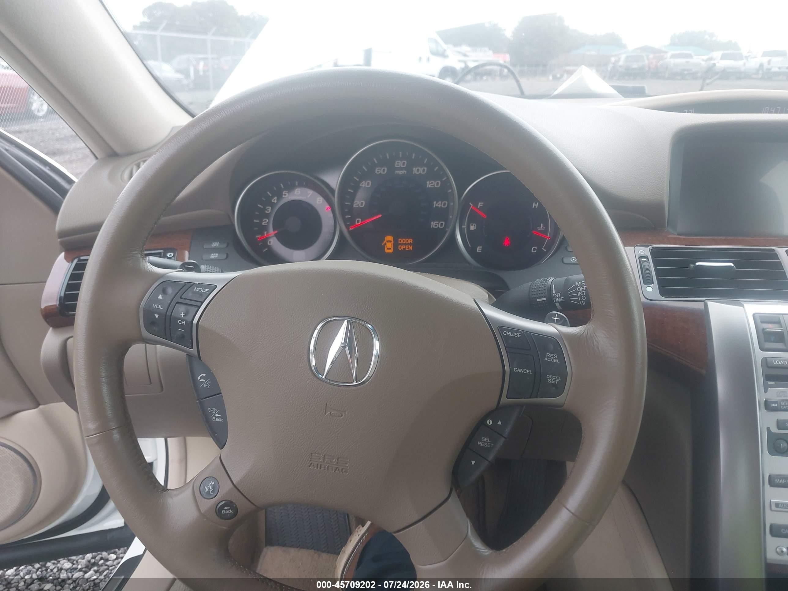 2005 Acura Rl 3.5 White vin: JH4KB16595C008954