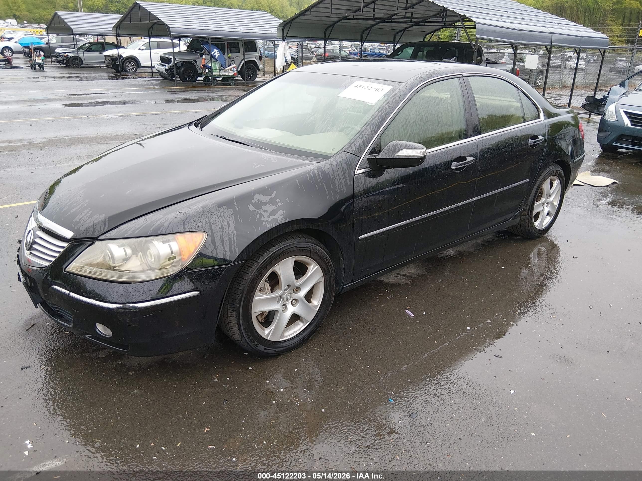2005 Acura Rl 3.5 Black vin: JH4KB16595C011045