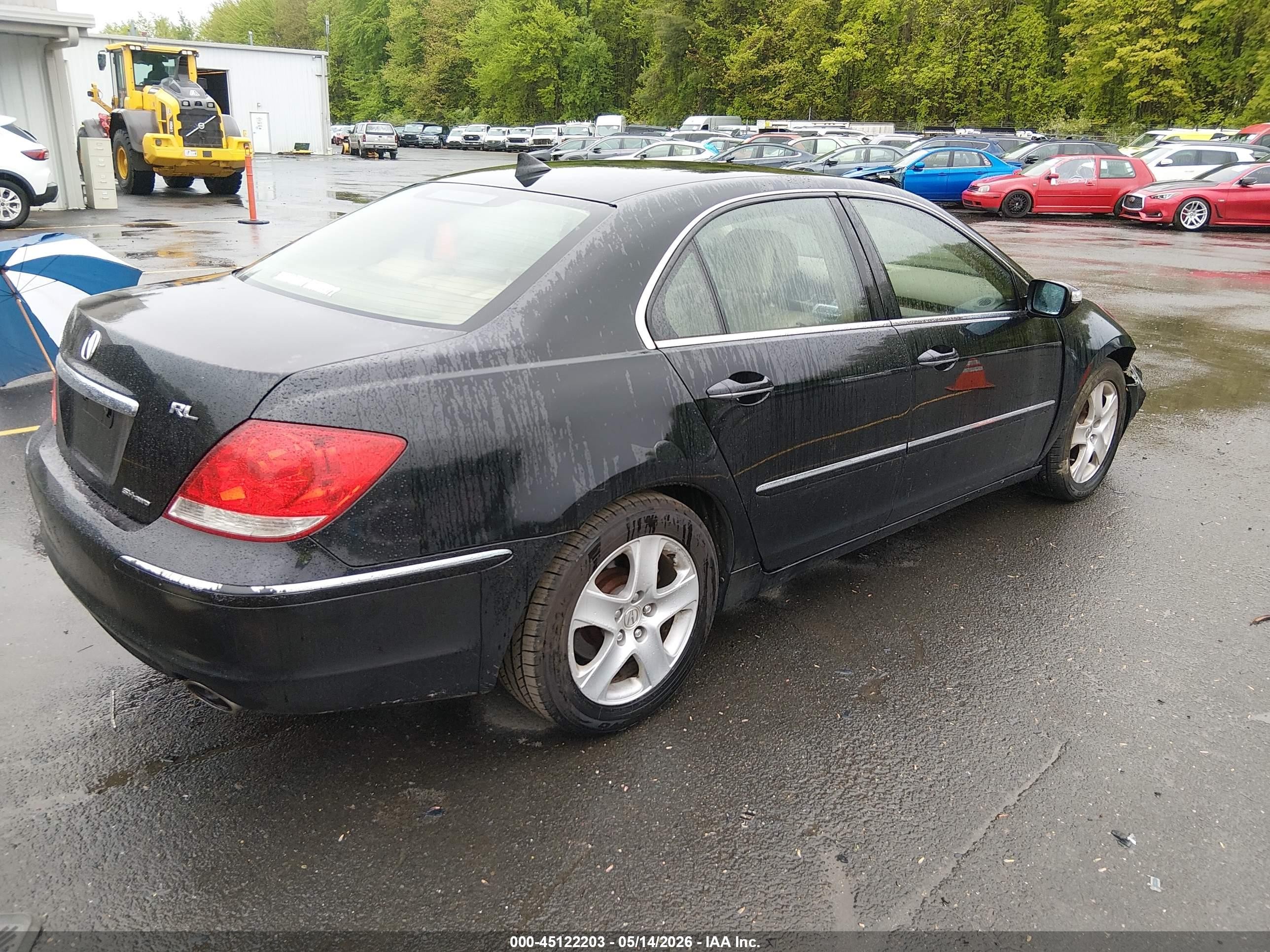 2005 Acura Rl 3.5 Black vin: JH4KB16595C011045