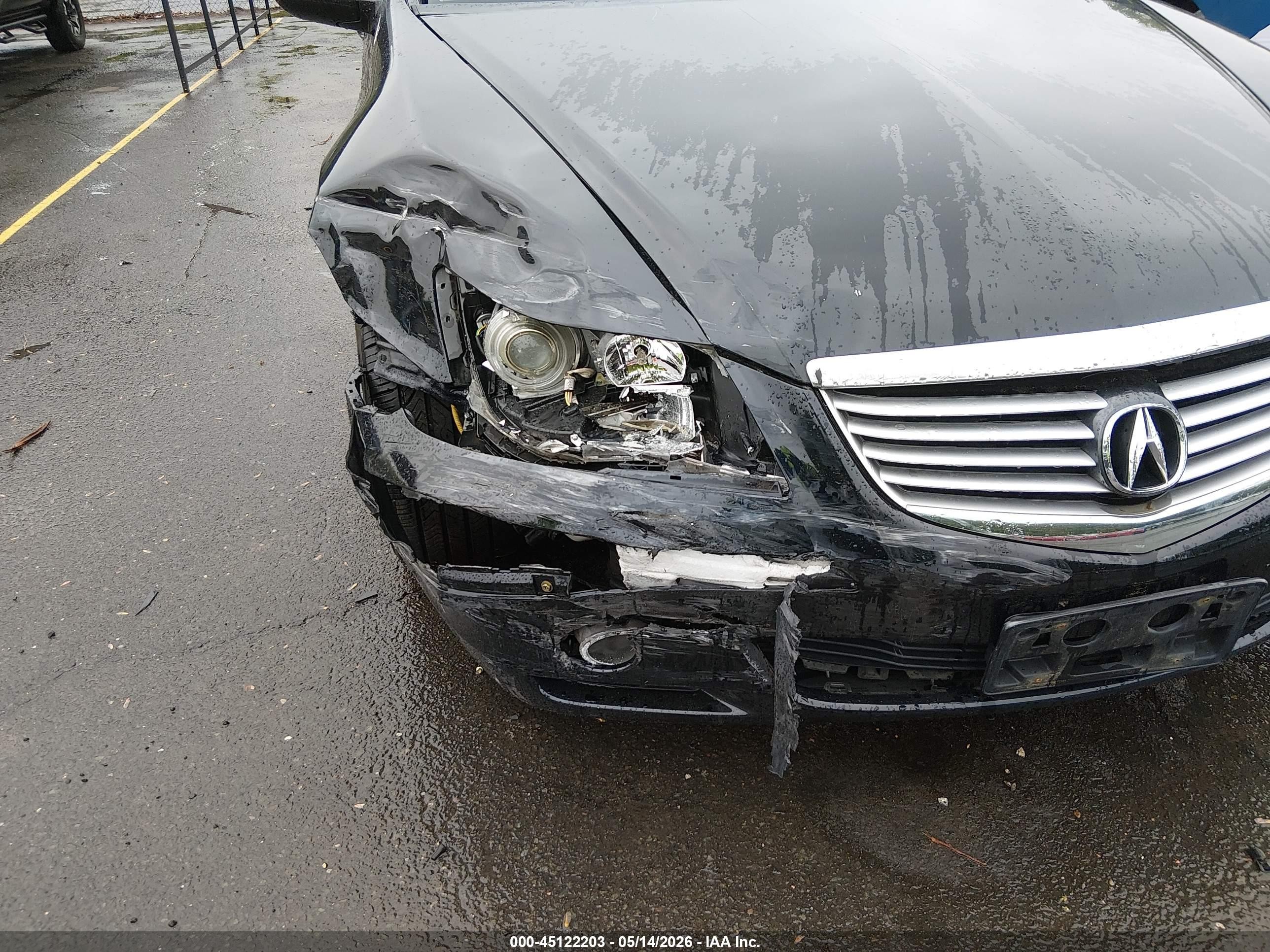 2005 Acura Rl 3.5 Black vin: JH4KB16595C011045