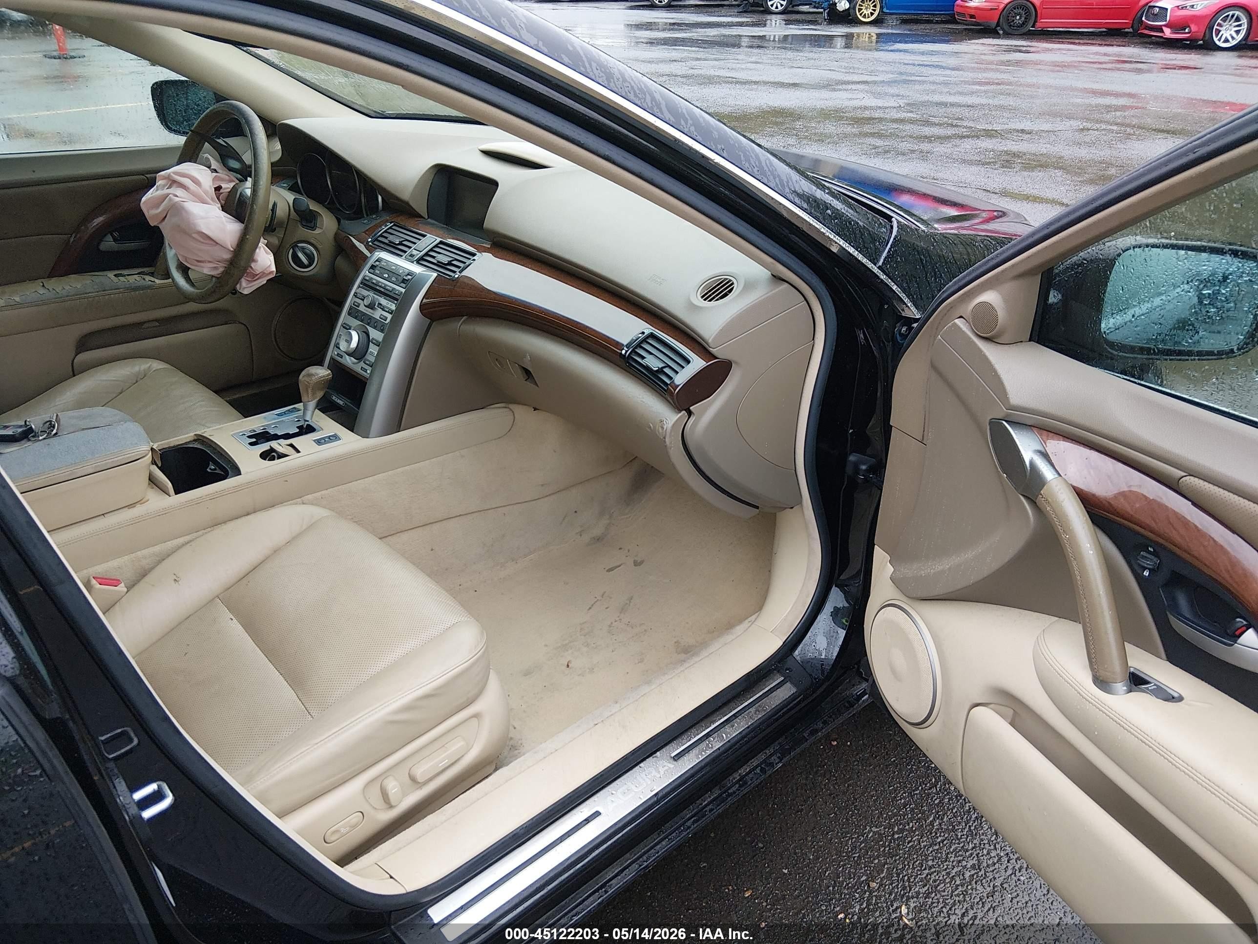 2005 Acura Rl 3.5 Black vin: JH4KB16595C011045