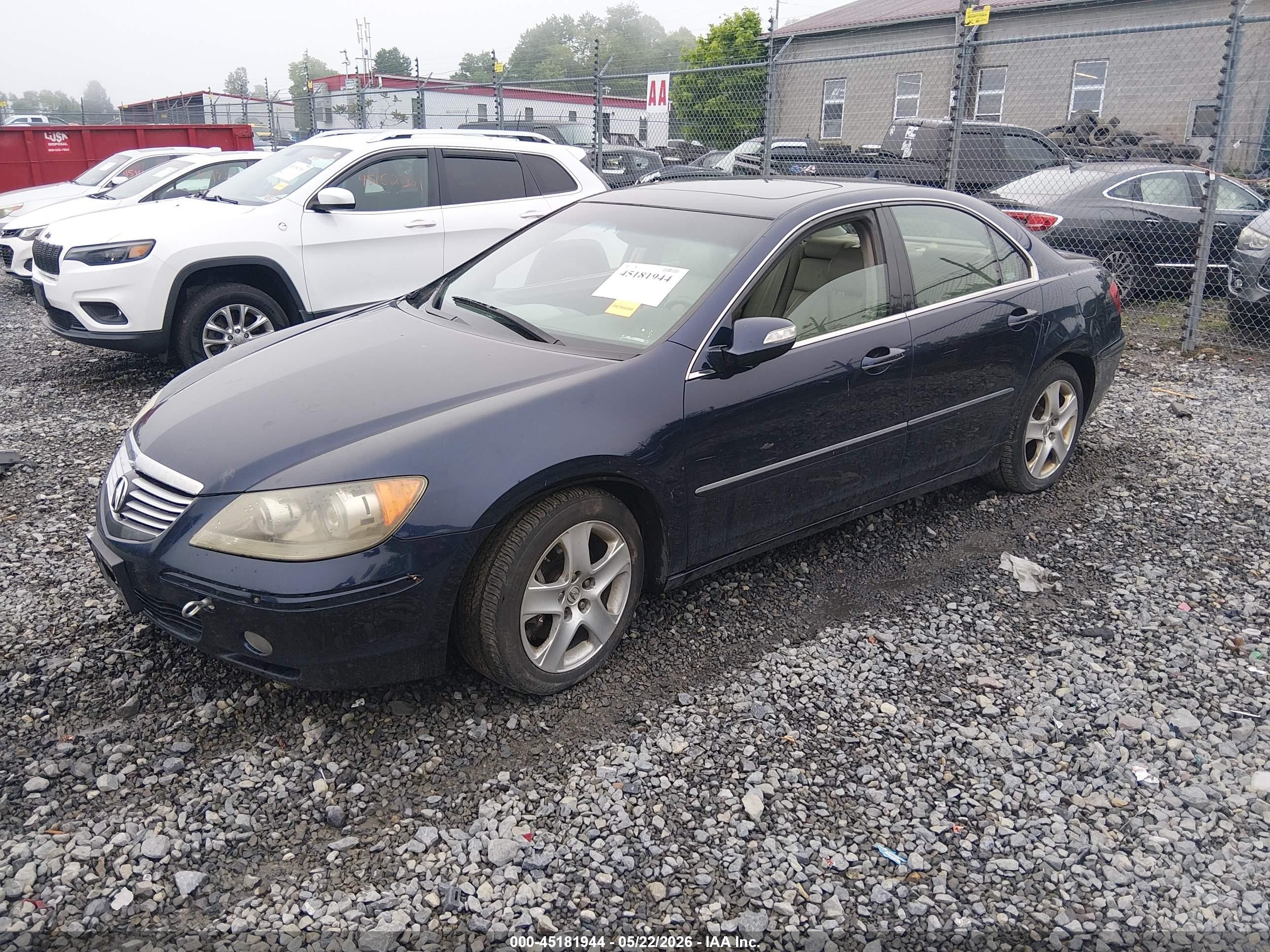 2006 Acura Rl 3.5 Blue vin: JH4KB16596C000368