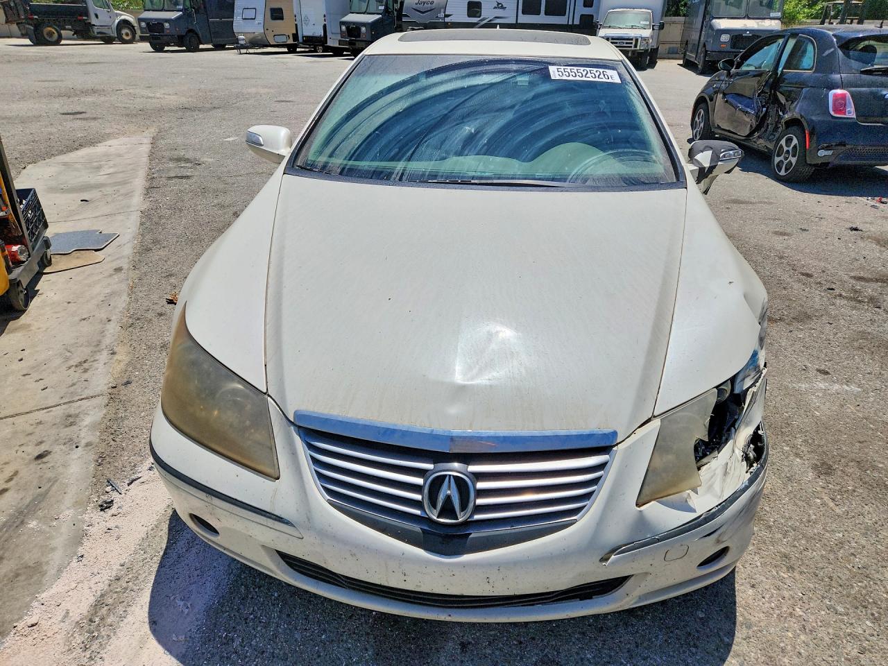 2006 Acura Rl White vin: JH4KB16596C012309
