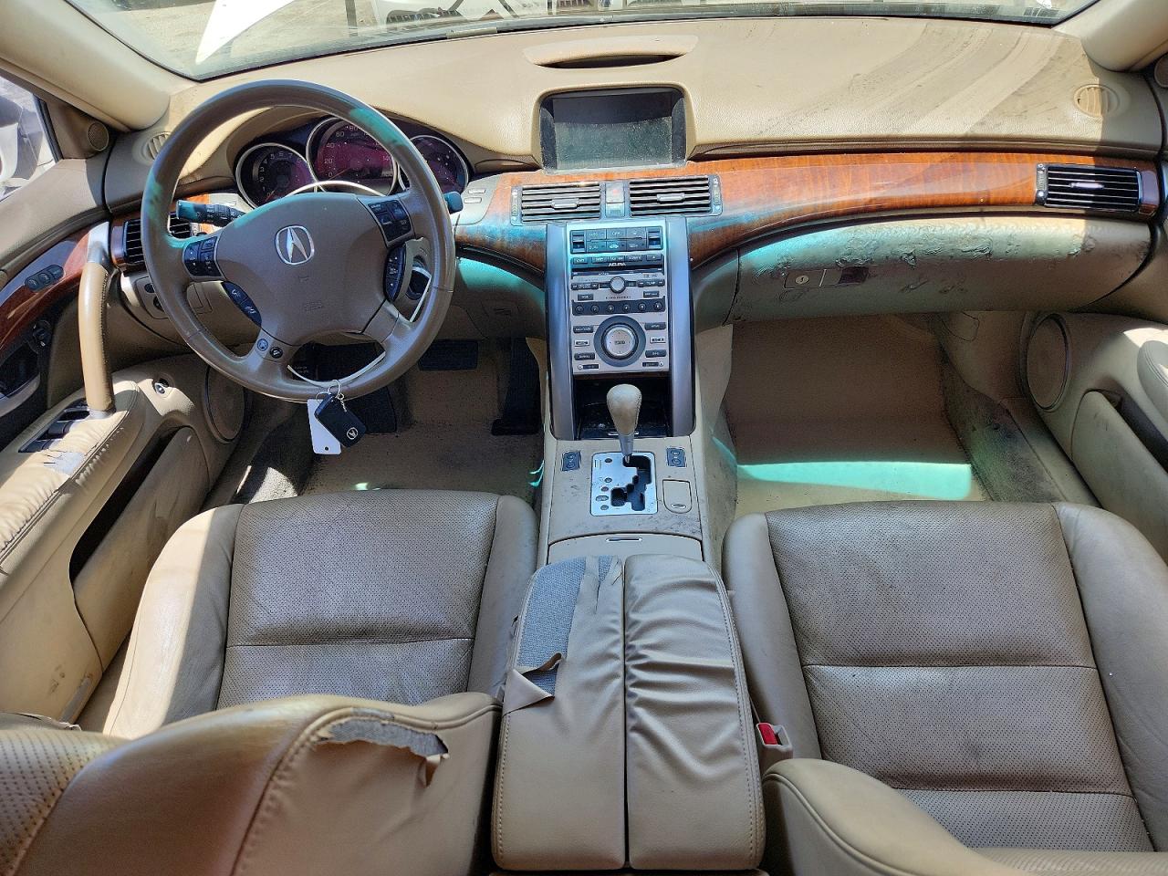 2006 Acura Rl White vin: JH4KB16596C012309