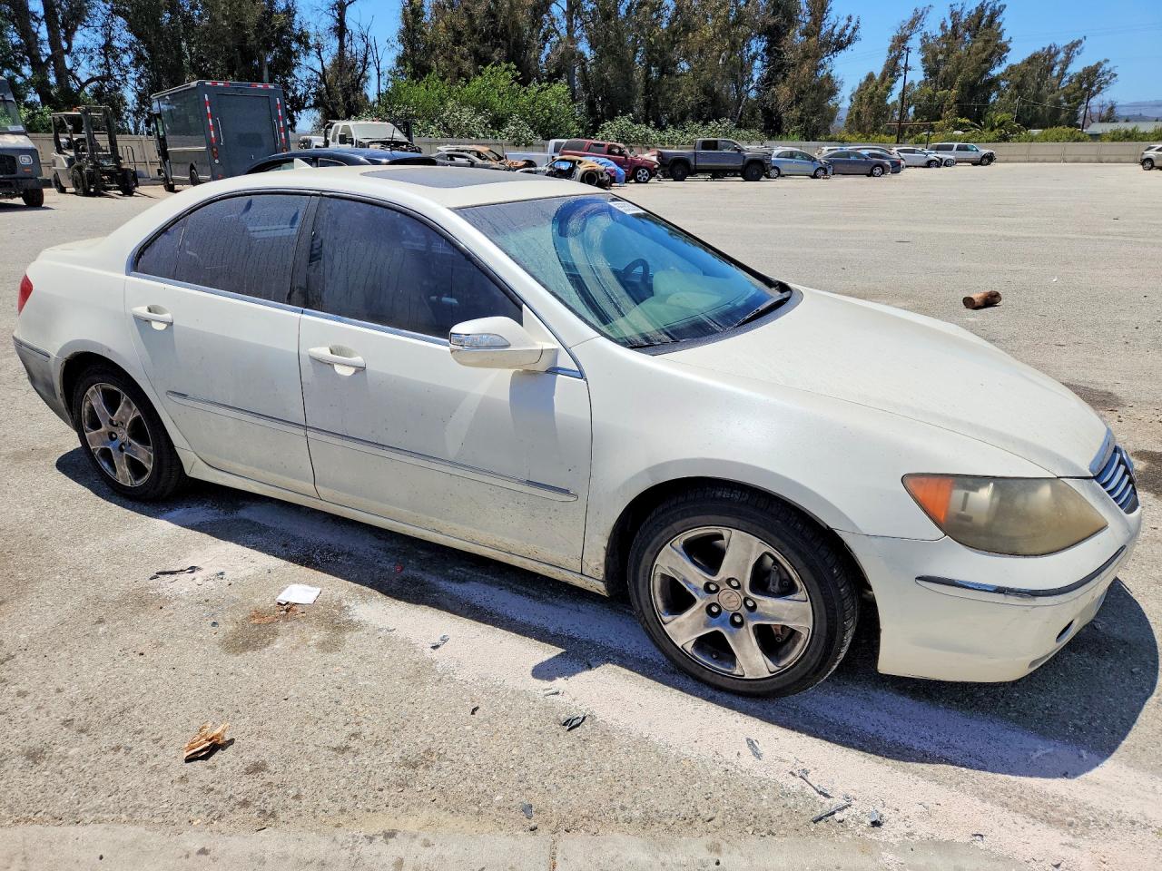 2006 Acura Rl White vin: JH4KB16596C012309
