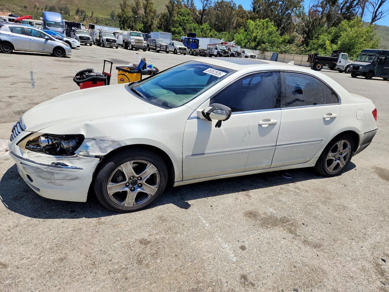 2006 Acura Rl White vin: JH4KB16596C012309