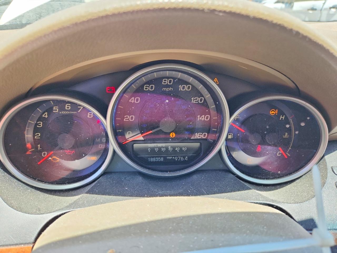 2006 Acura Rl White vin: JH4KB16596C012309