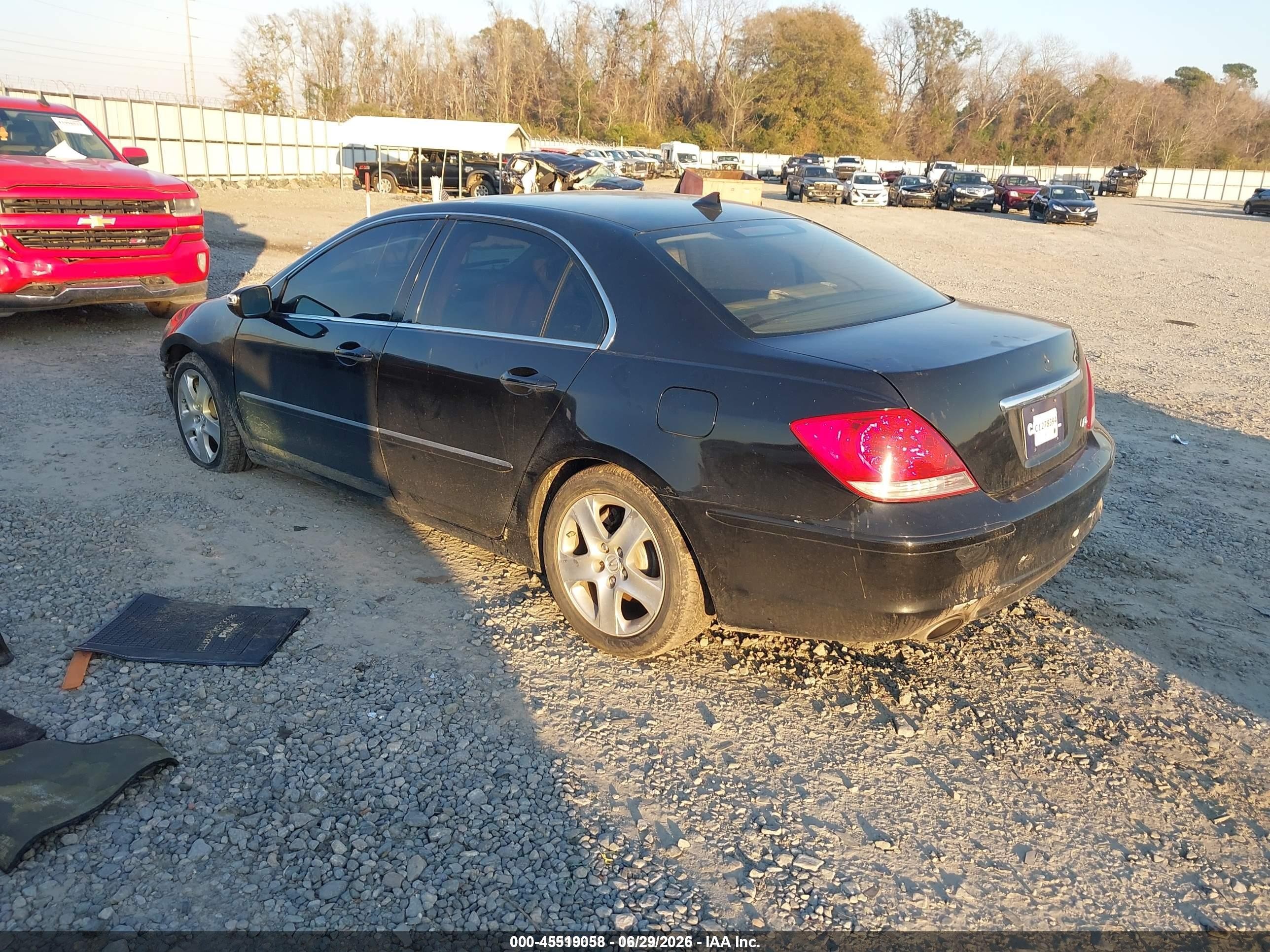 2005 Acura Rl 3.5 Black vin: JH4KB165X5C001138