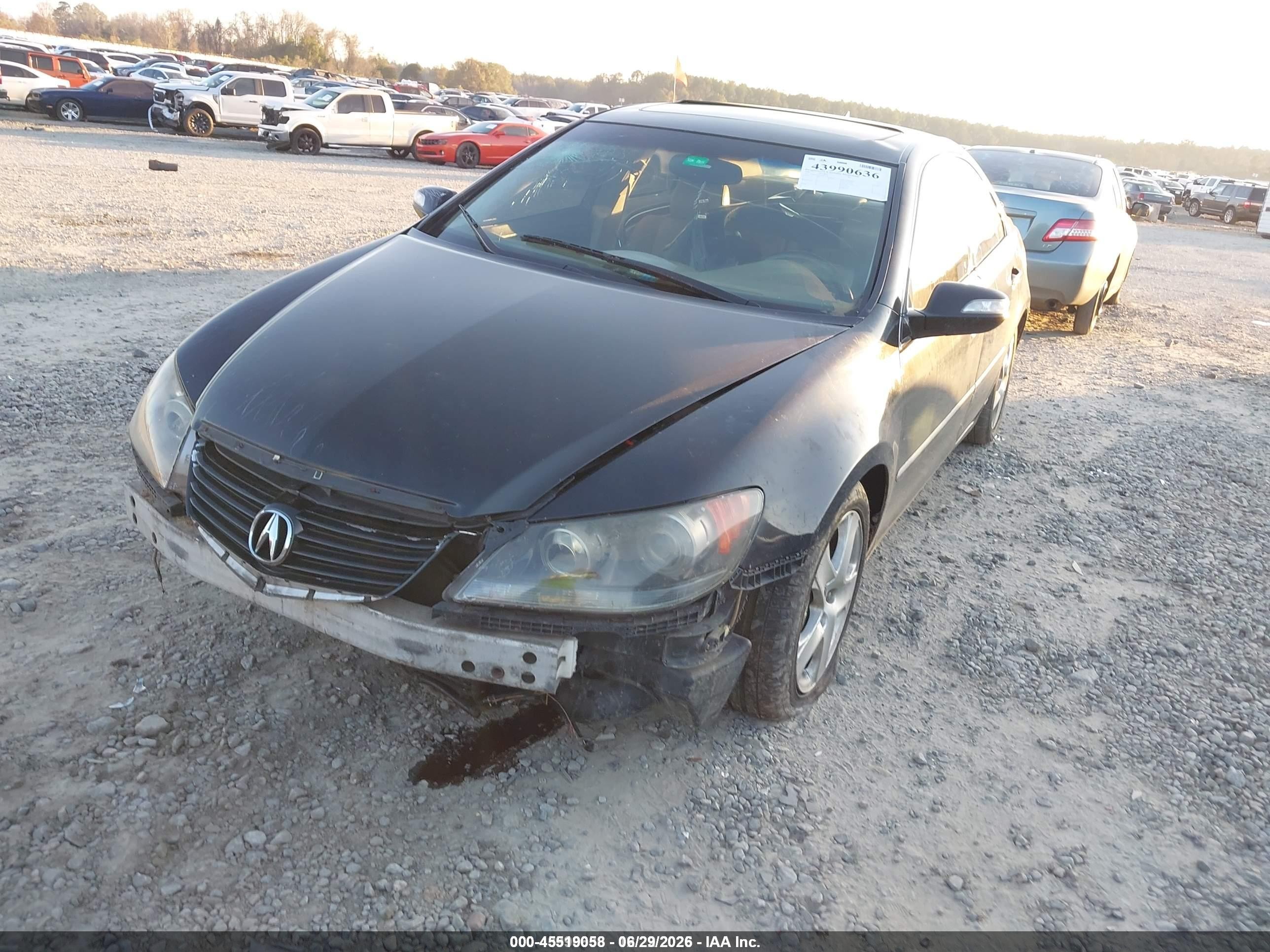2005 Acura Rl 3.5 Black vin: JH4KB165X5C001138