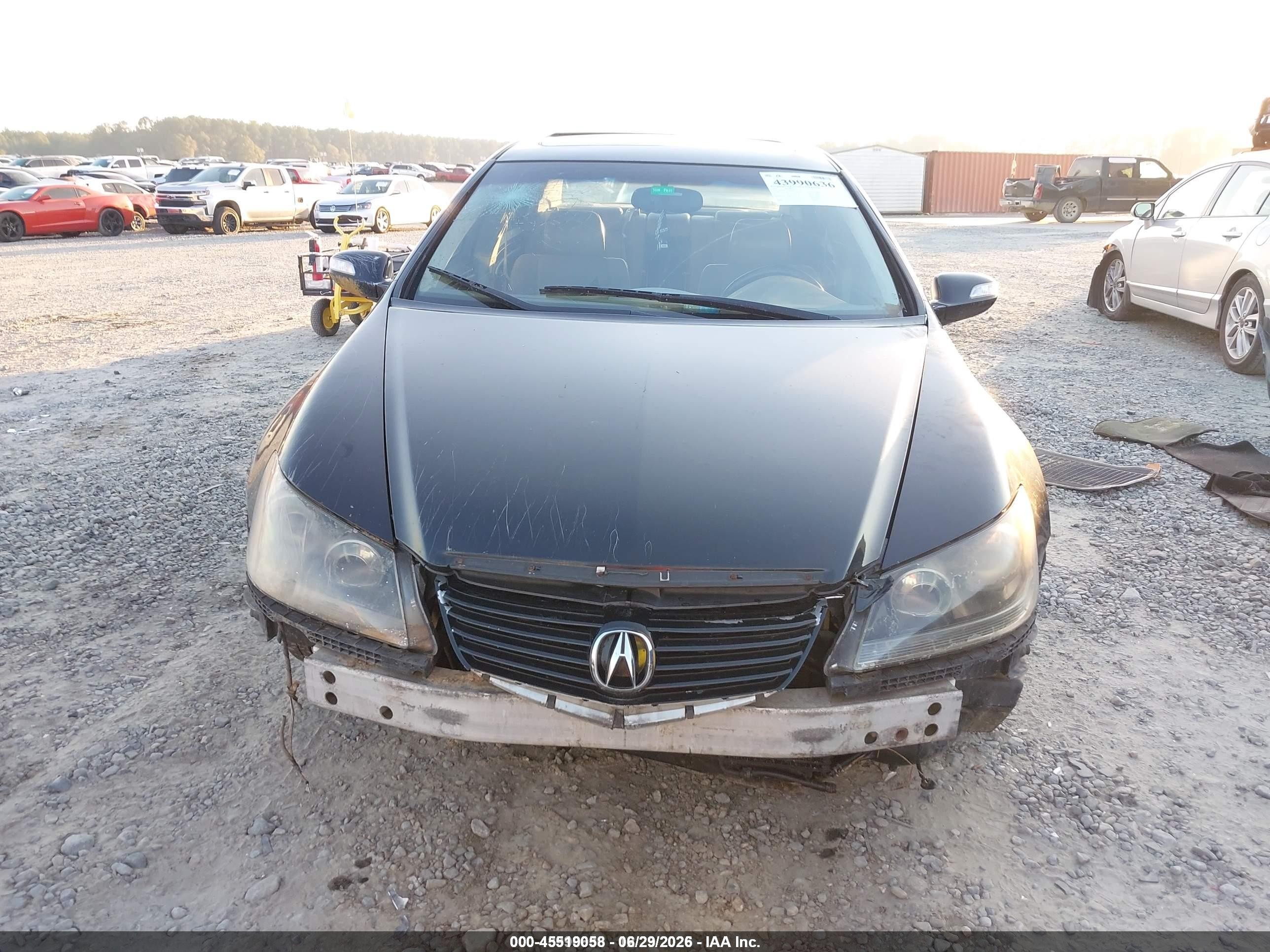 2005 Acura Rl 3.5 Black vin: JH4KB165X5C001138
