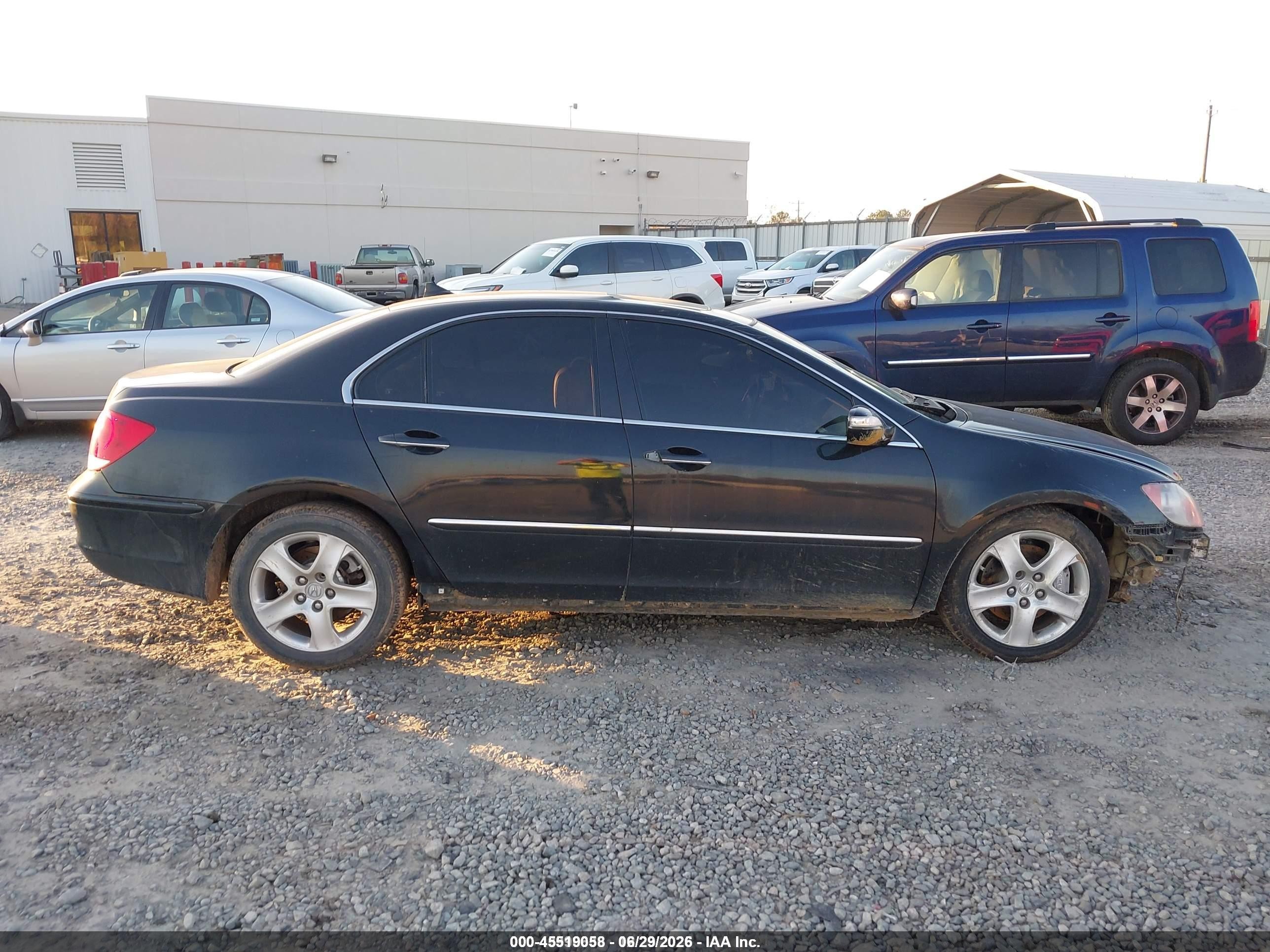 2005 Acura Rl 3.5 Black vin: JH4KB165X5C001138