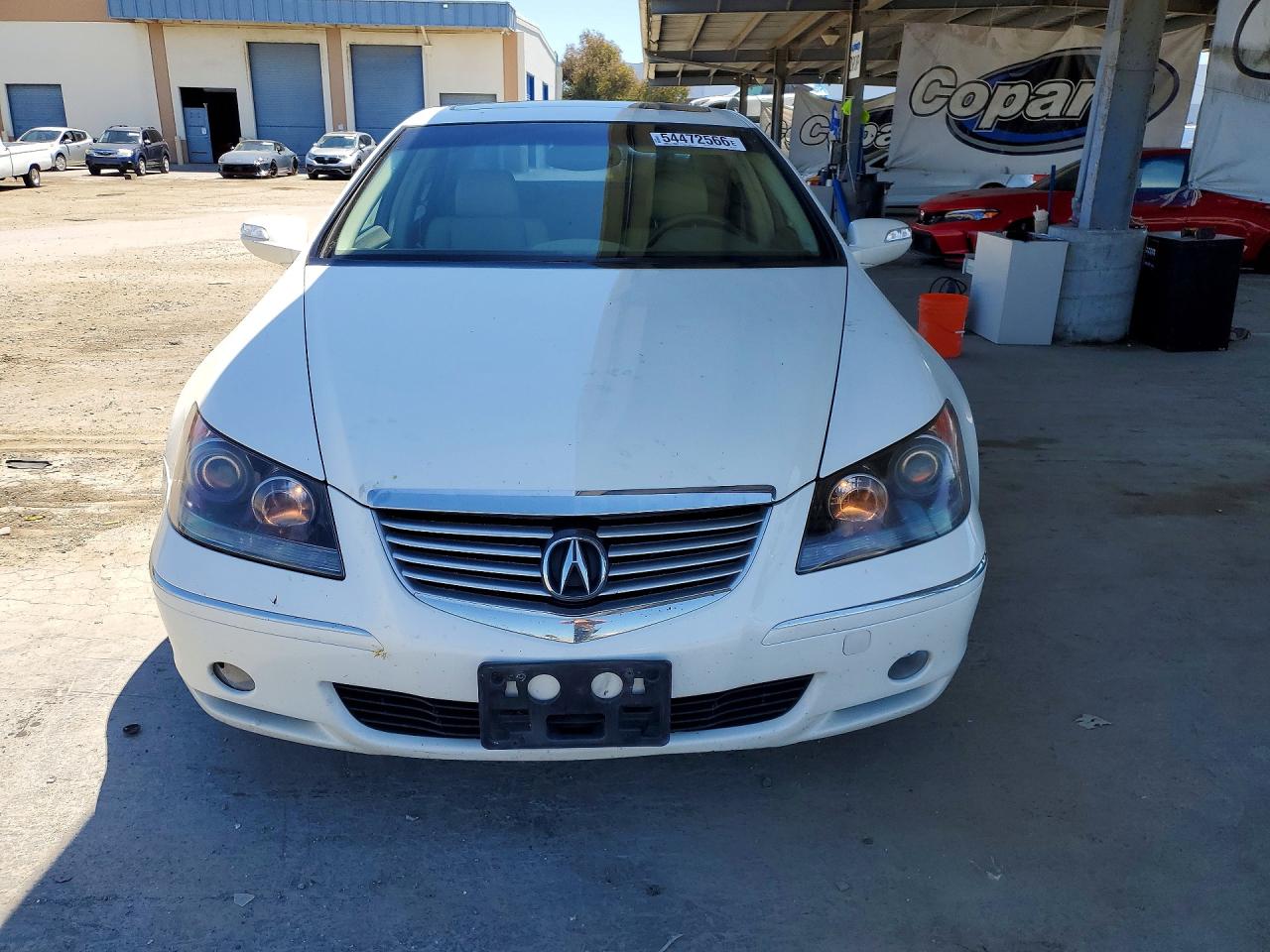 2005 Acura Rl White vin: JH4KB165X5C003665