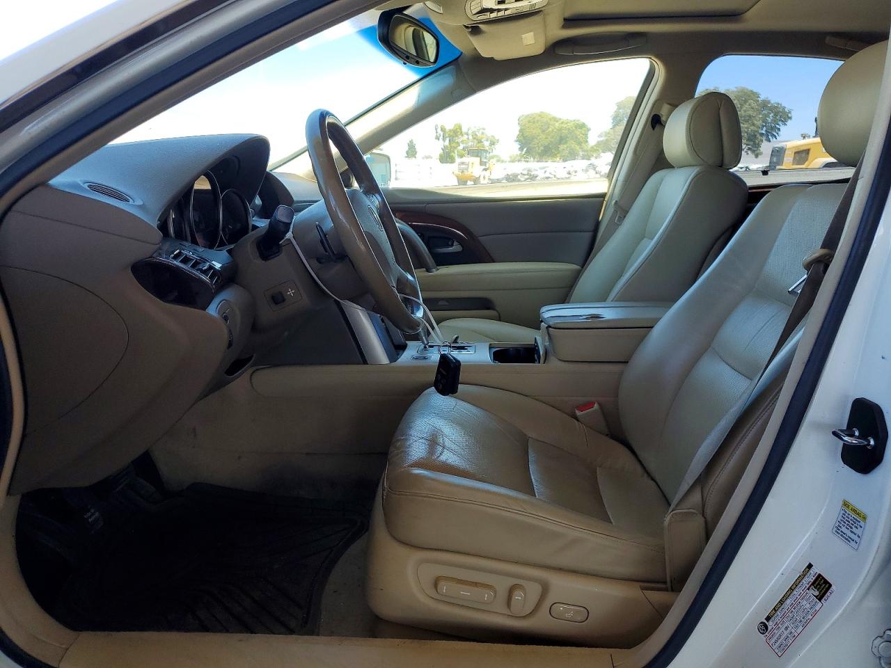 2005 Acura Rl White vin: JH4KB165X5C003665