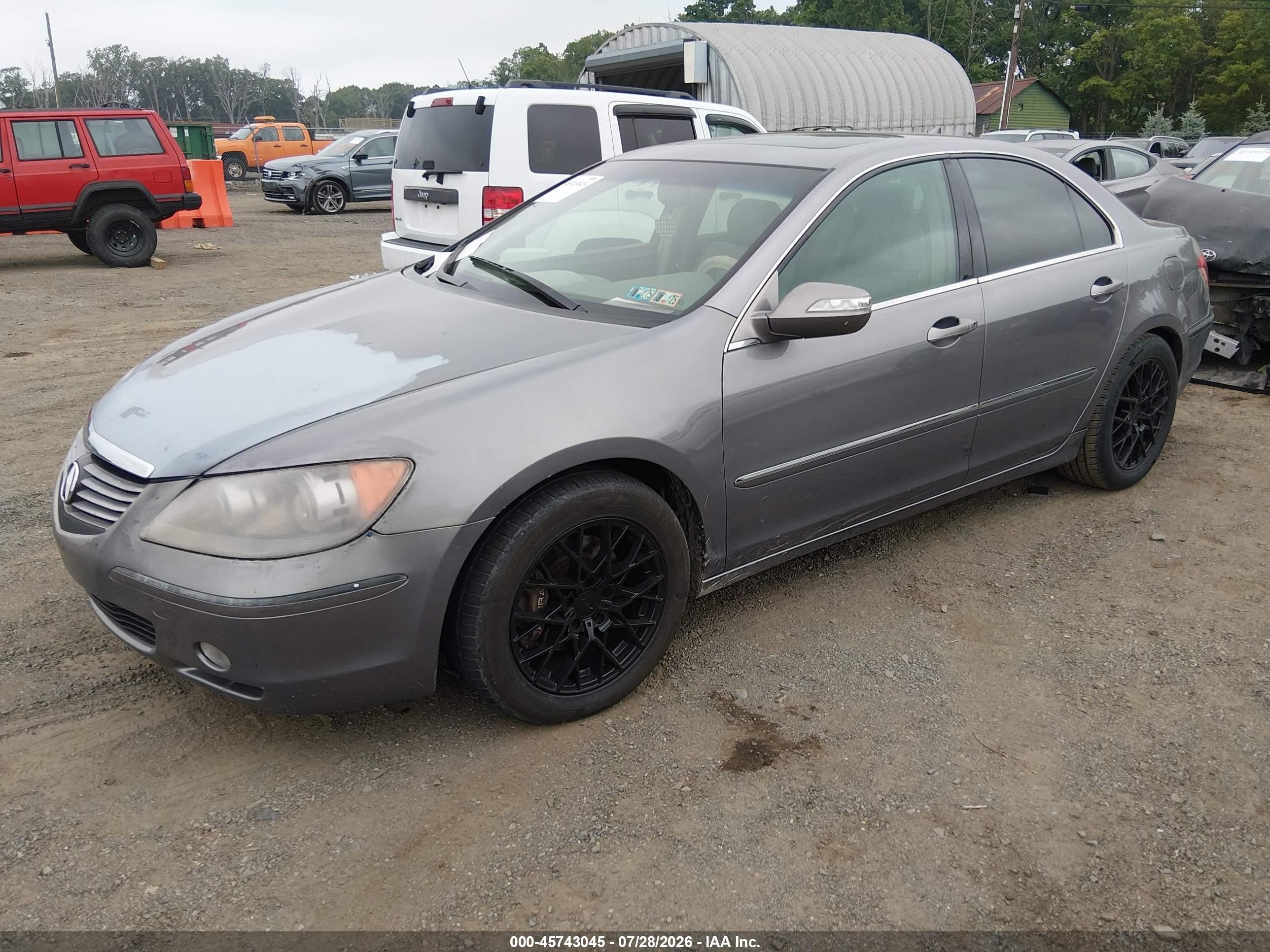 2005 Acura Rl 3.5 Gray vin: JH4KB165X5C017257