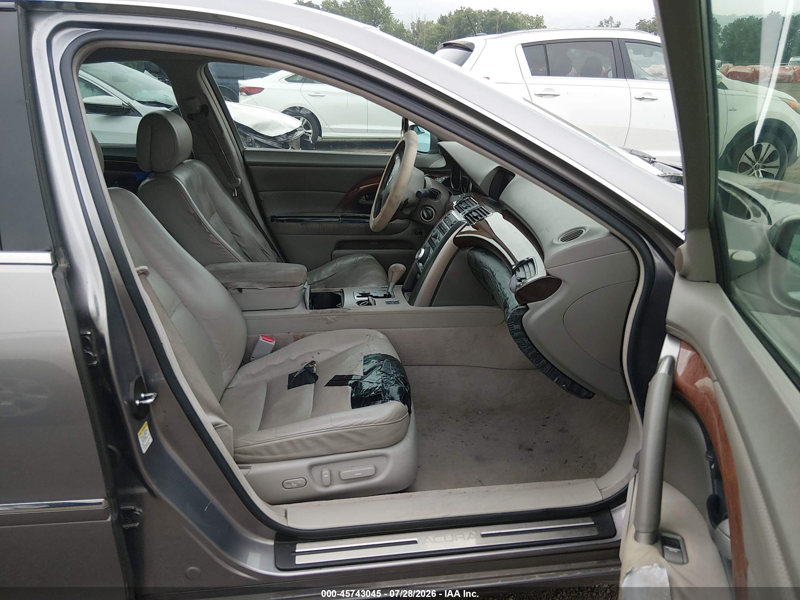 2005 Acura Rl 3.5 Gray vin: JH4KB165X5C017257