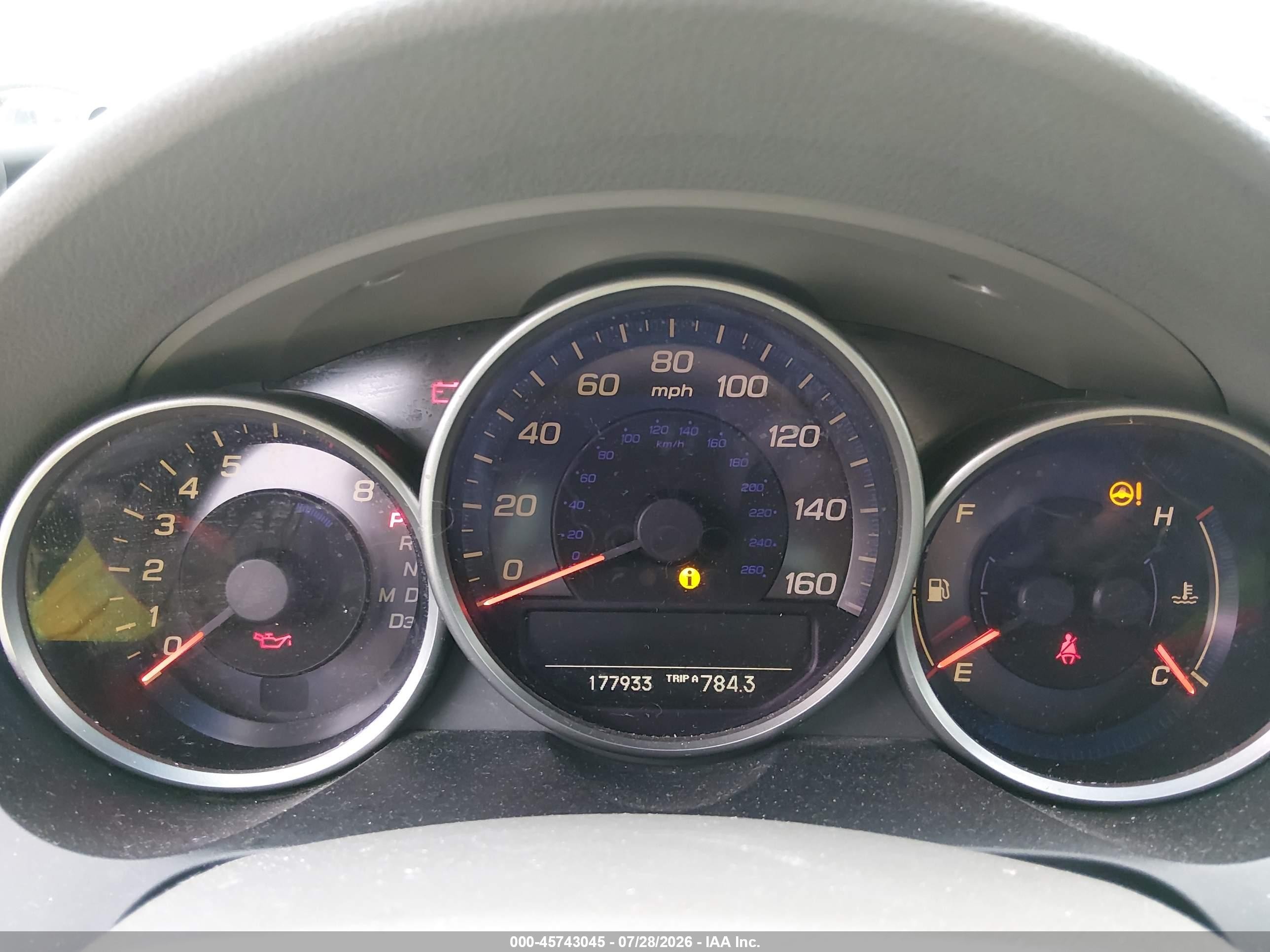 2005 Acura Rl 3.5 Gray vin: JH4KB165X5C017257
