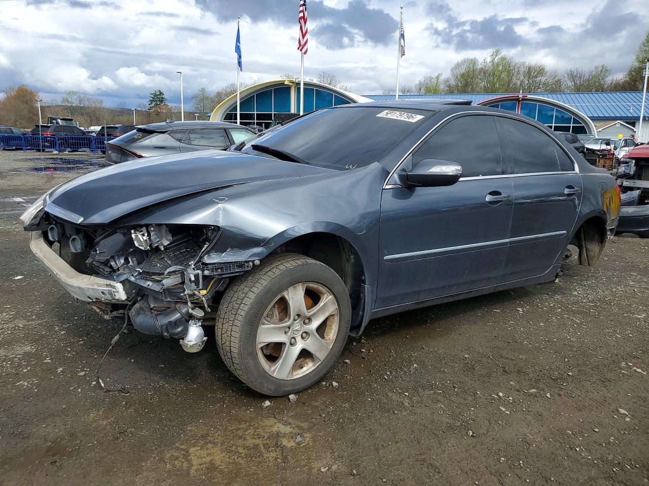 2006 Acura Rl Gray vin: JH4KB165X6C001755