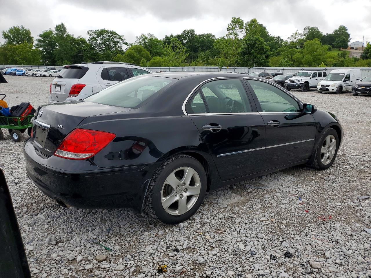 2007 Acura Rl Black vin: JH4KB16607C001421