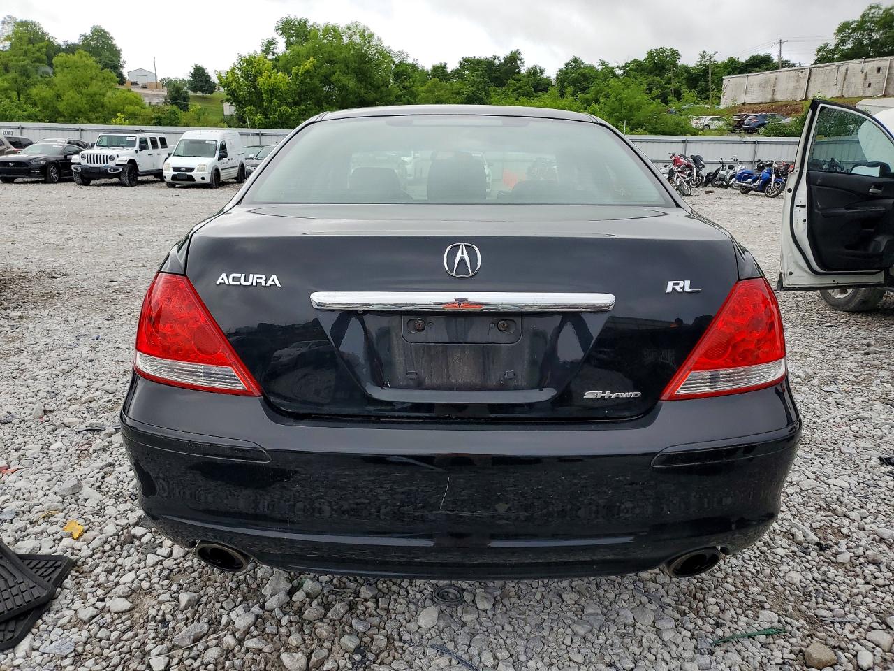 2007 Acura Rl Black vin: JH4KB16607C001421