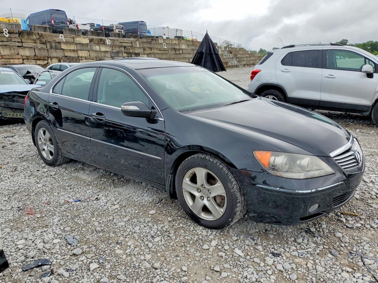 2007 Acura Rl Black vin: JH4KB16607C001421