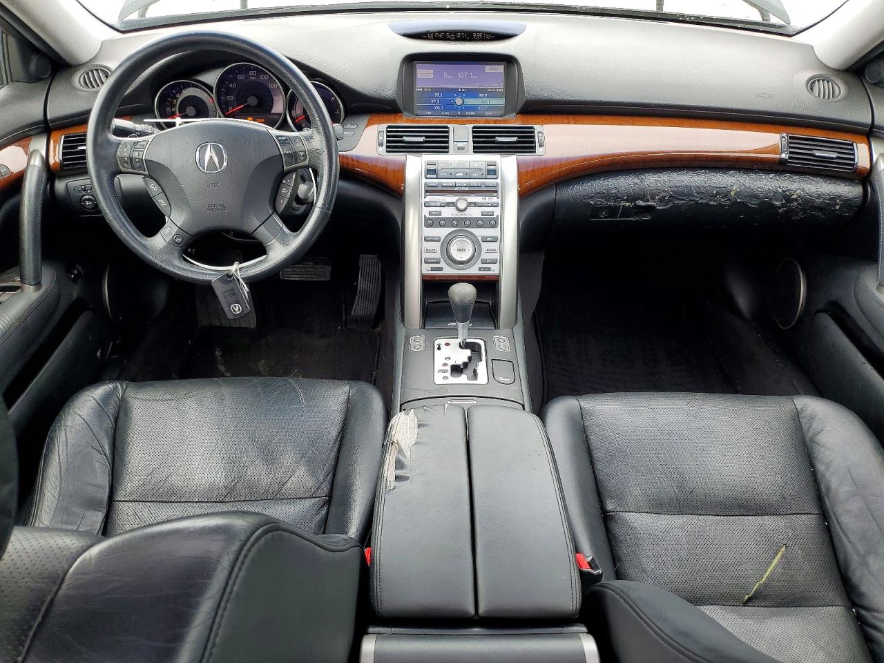 2007 Acura Rl Black vin: JH4KB16607C001421