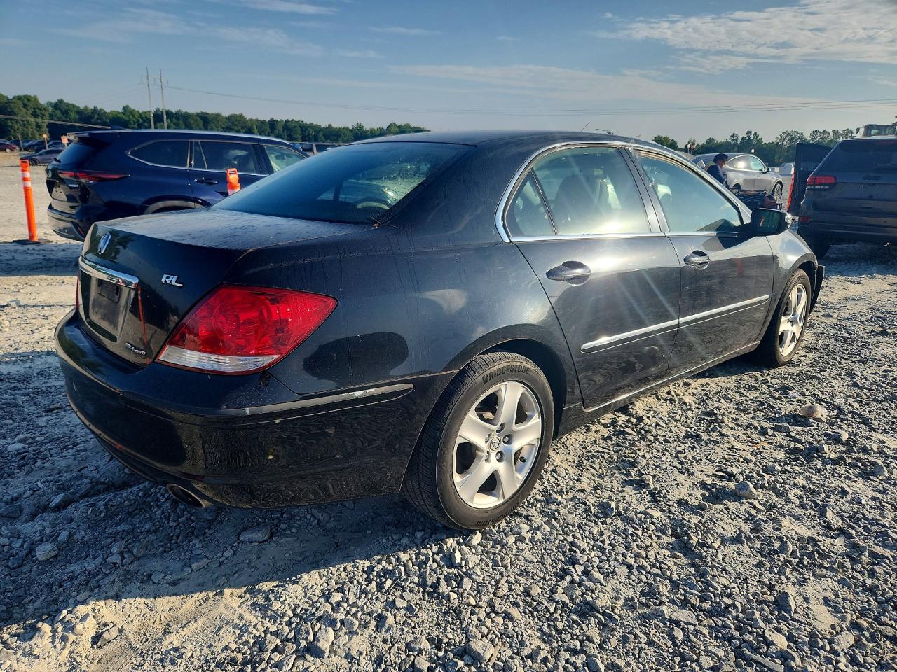 2007 Acura Rl Black vin: JH4KB16607C003539