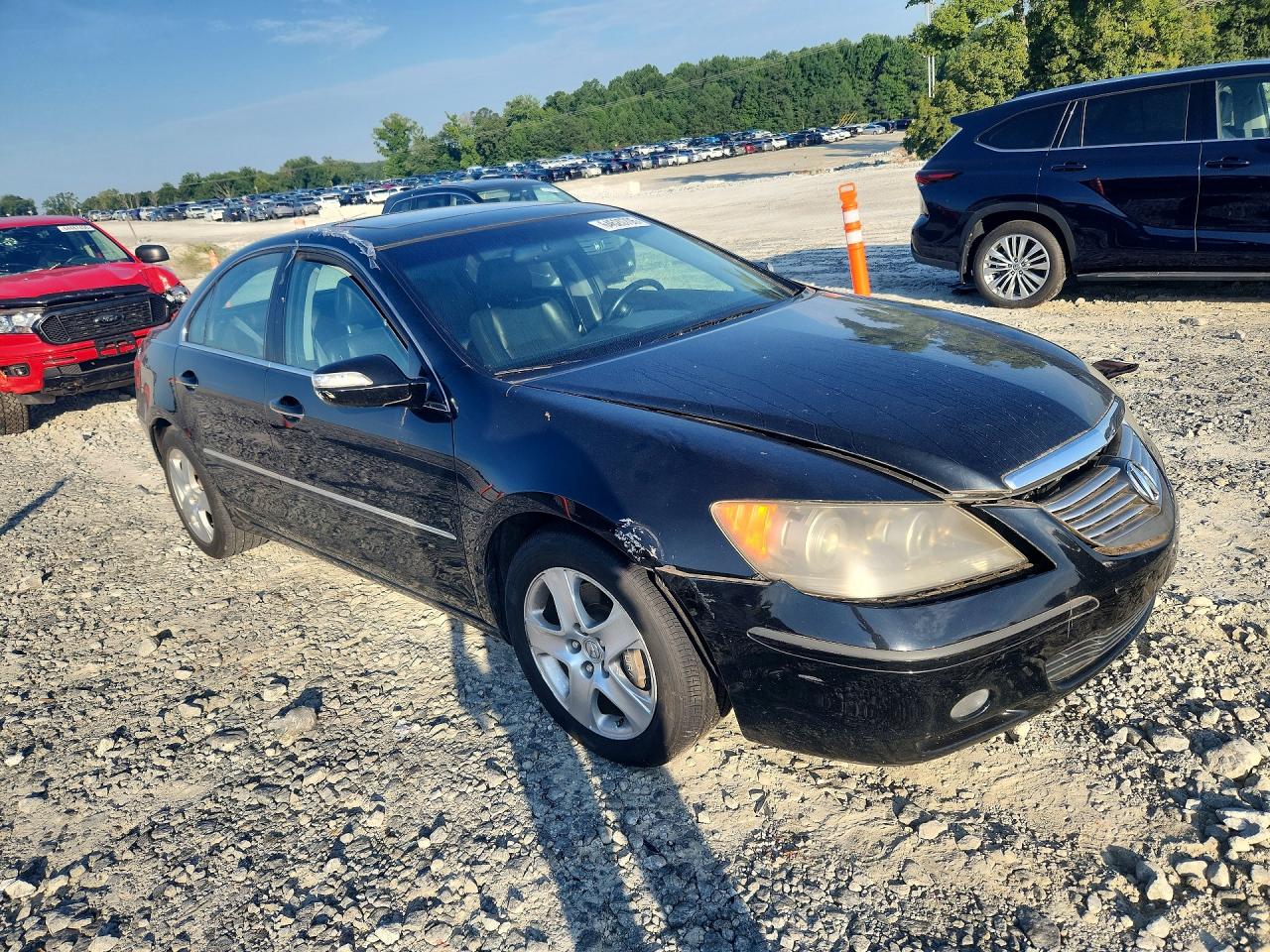 2007 Acura Rl Black vin: JH4KB16607C003539