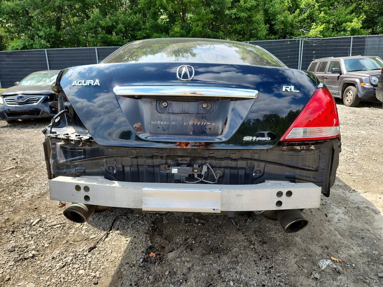 2008 Acura Rl Black vin: JH4KB16608C002456