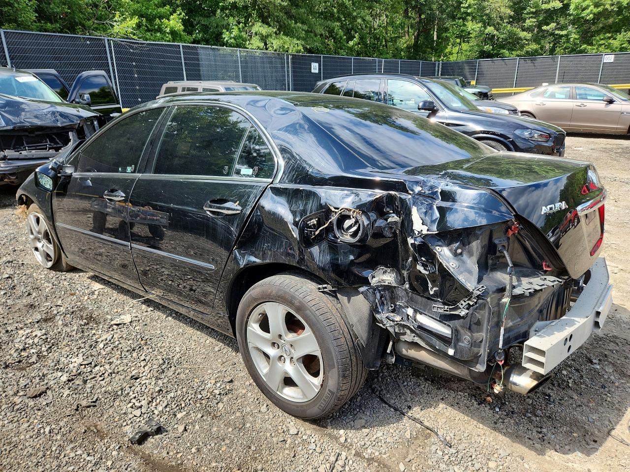 2008 Acura Rl Black vin: JH4KB16608C002456