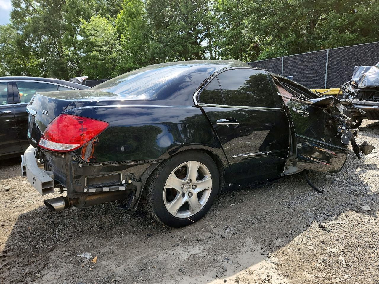 2008 Acura Rl Black vin: JH4KB16608C002456