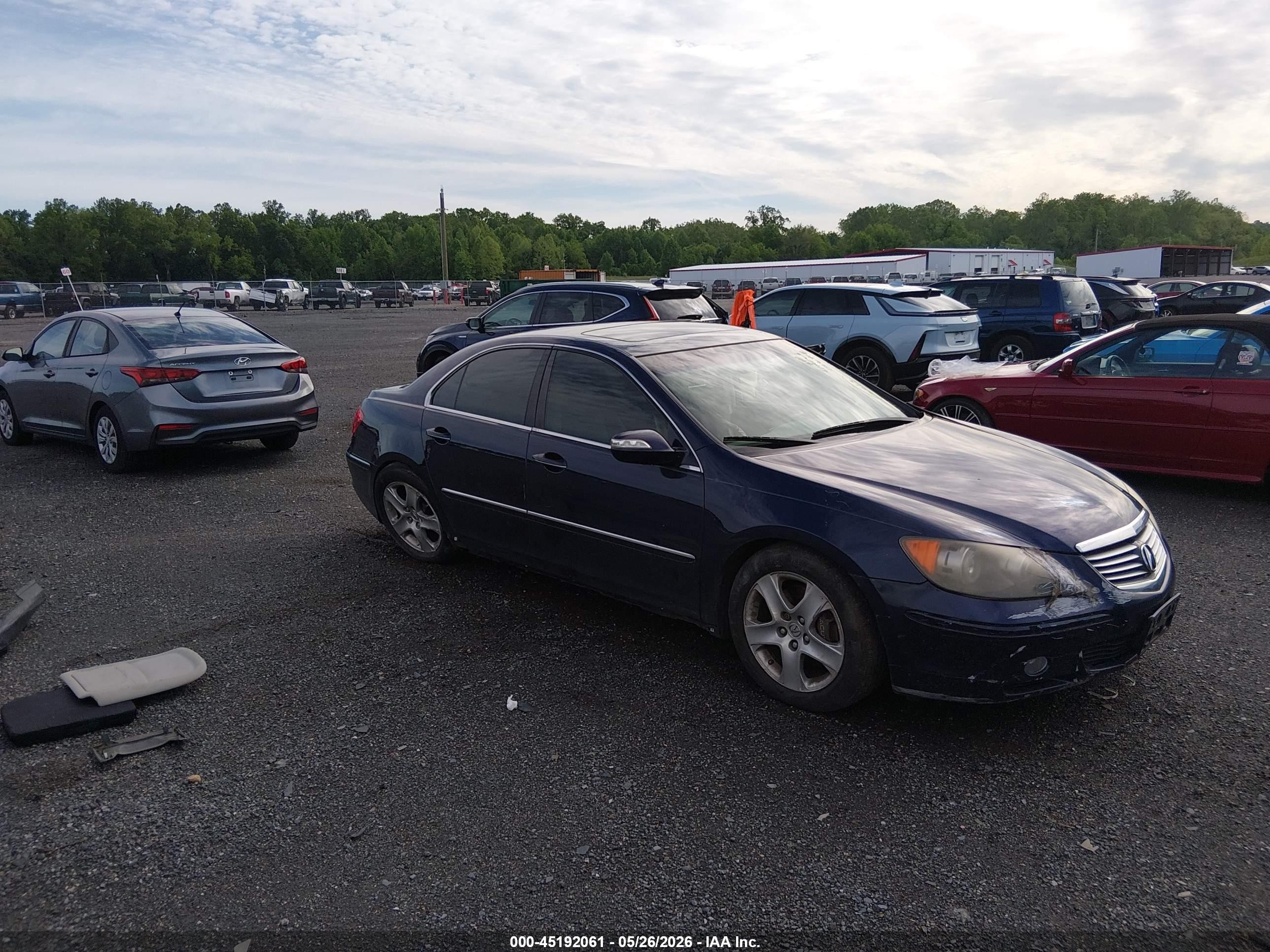 2007 Acura Rl 3.5 Blue vin: JH4KB16617C002013
