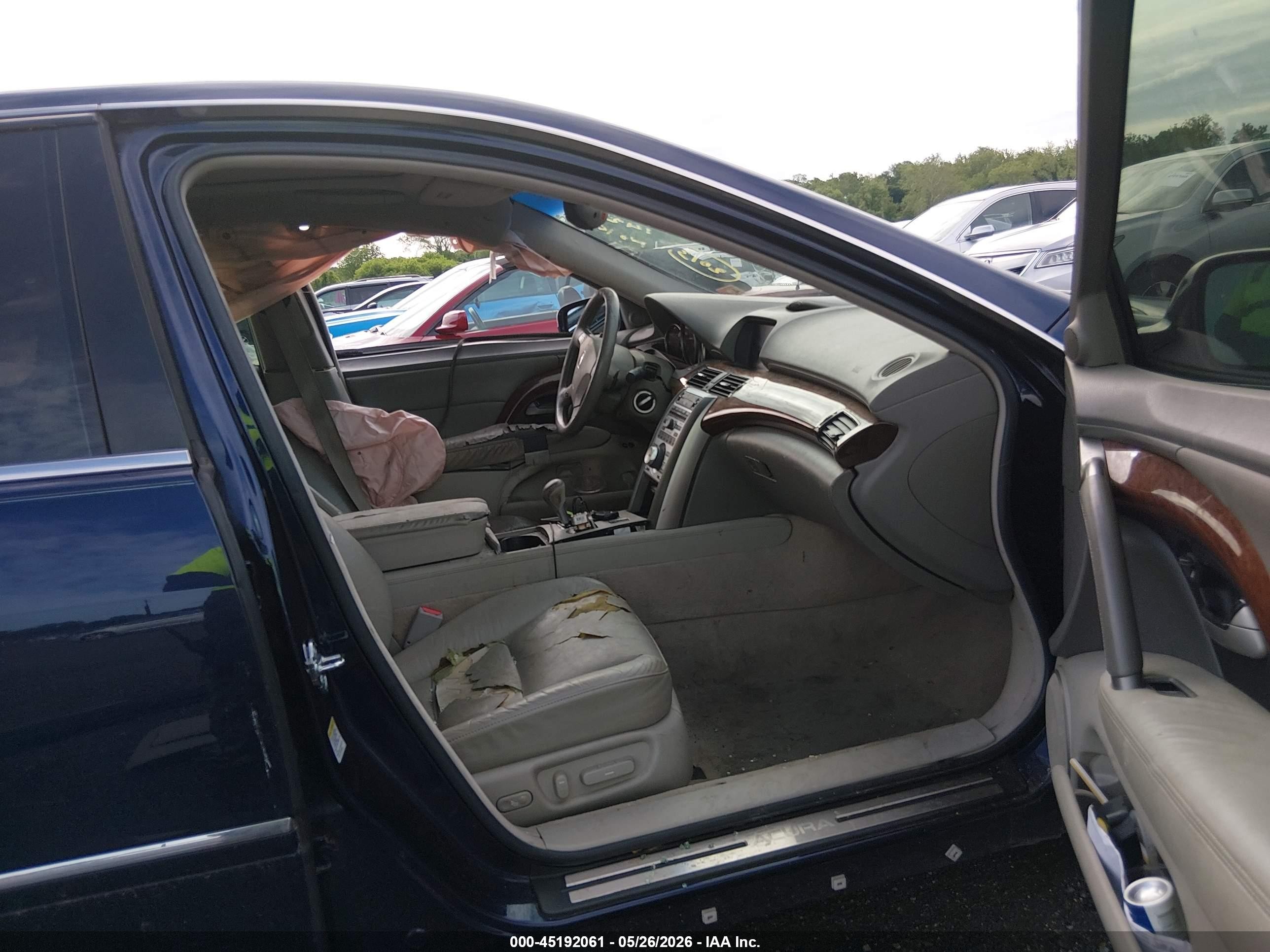 2007 Acura Rl 3.5 Blue vin: JH4KB16617C002013
