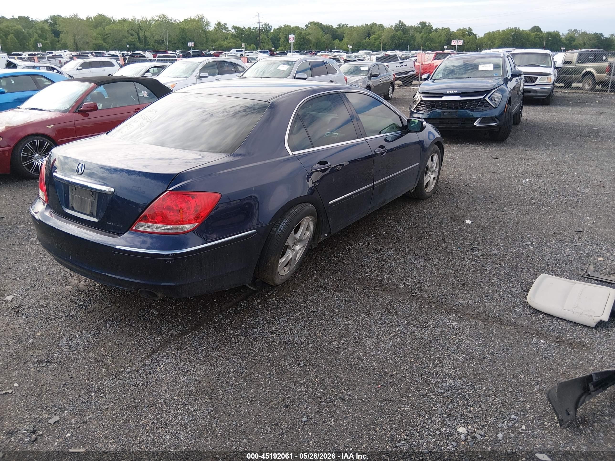 2007 Acura Rl 3.5 Blue vin: JH4KB16617C002013