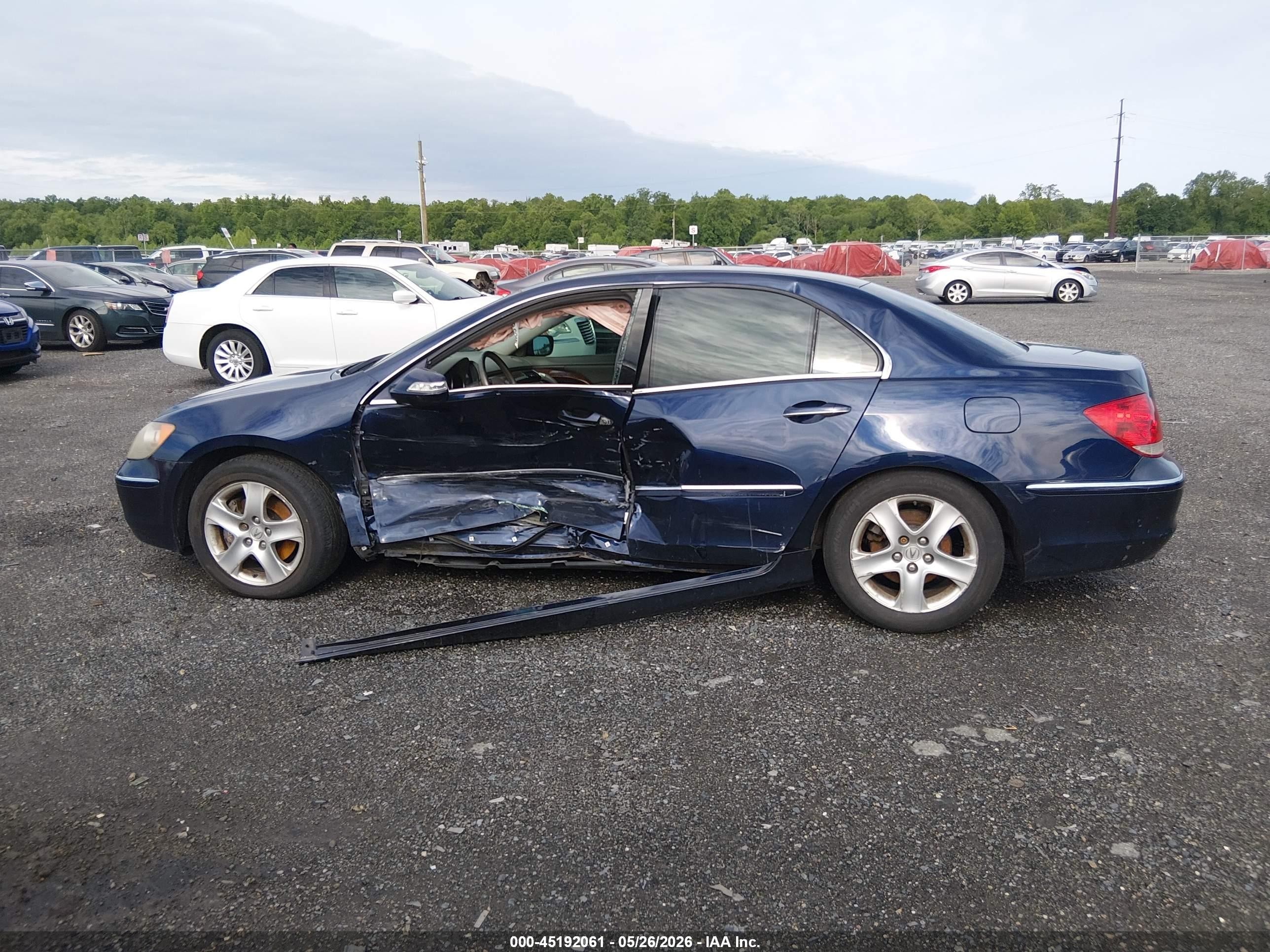 2007 Acura Rl 3.5 Blue vin: JH4KB16617C002013
