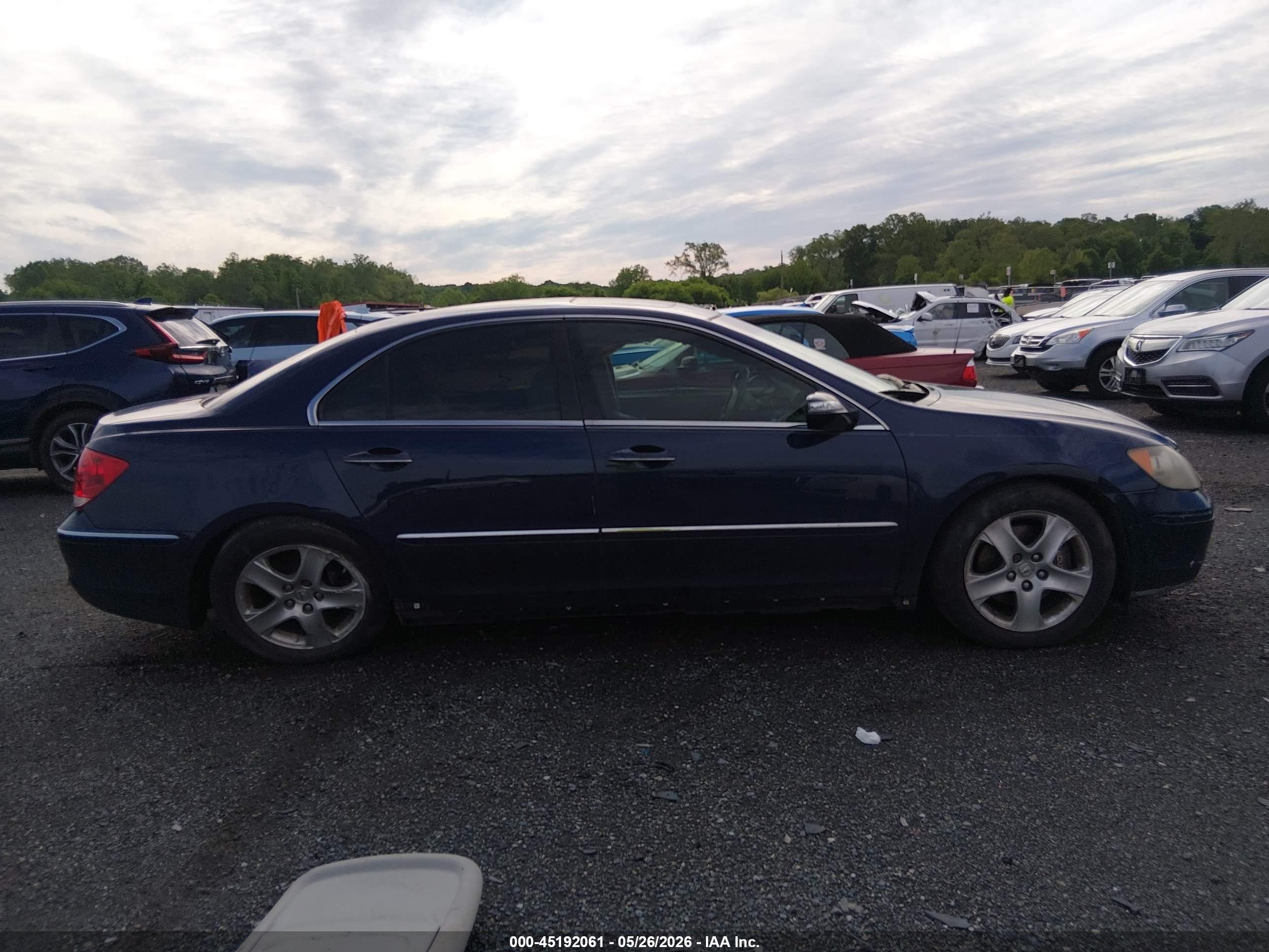 2007 Acura Rl 3.5 Blue vin: JH4KB16617C002013
