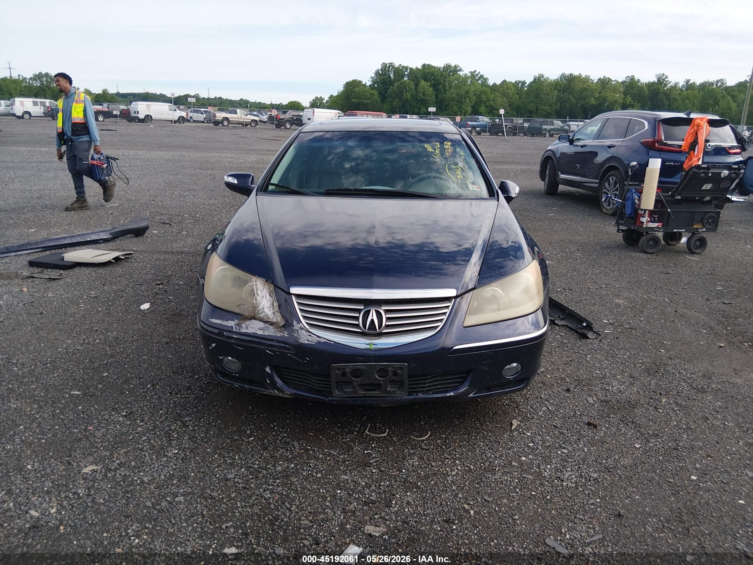2007 Acura Rl 3.5 Blue vin: JH4KB16617C002013