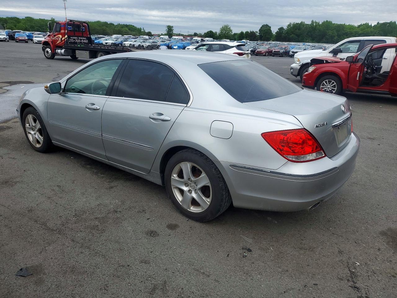 2007 Acura Rl Silver vin: JH4KB16627C004143