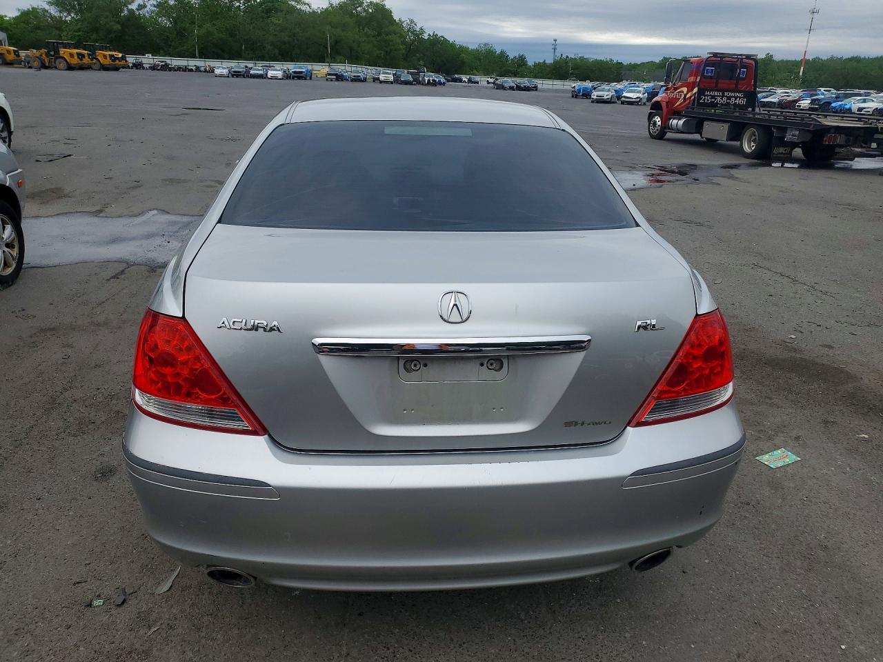 2007 Acura Rl Silver vin: JH4KB16627C004143