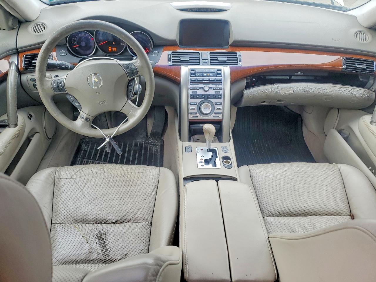 2007 Acura Rl Silver vin: JH4KB16627C004143