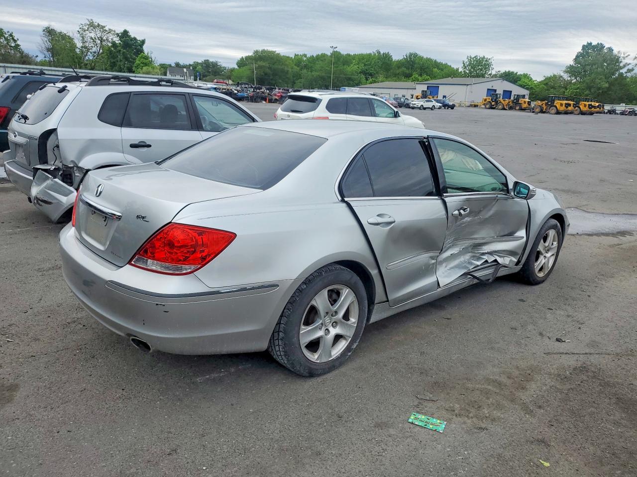 2007 Acura Rl Silver vin: JH4KB16627C004143