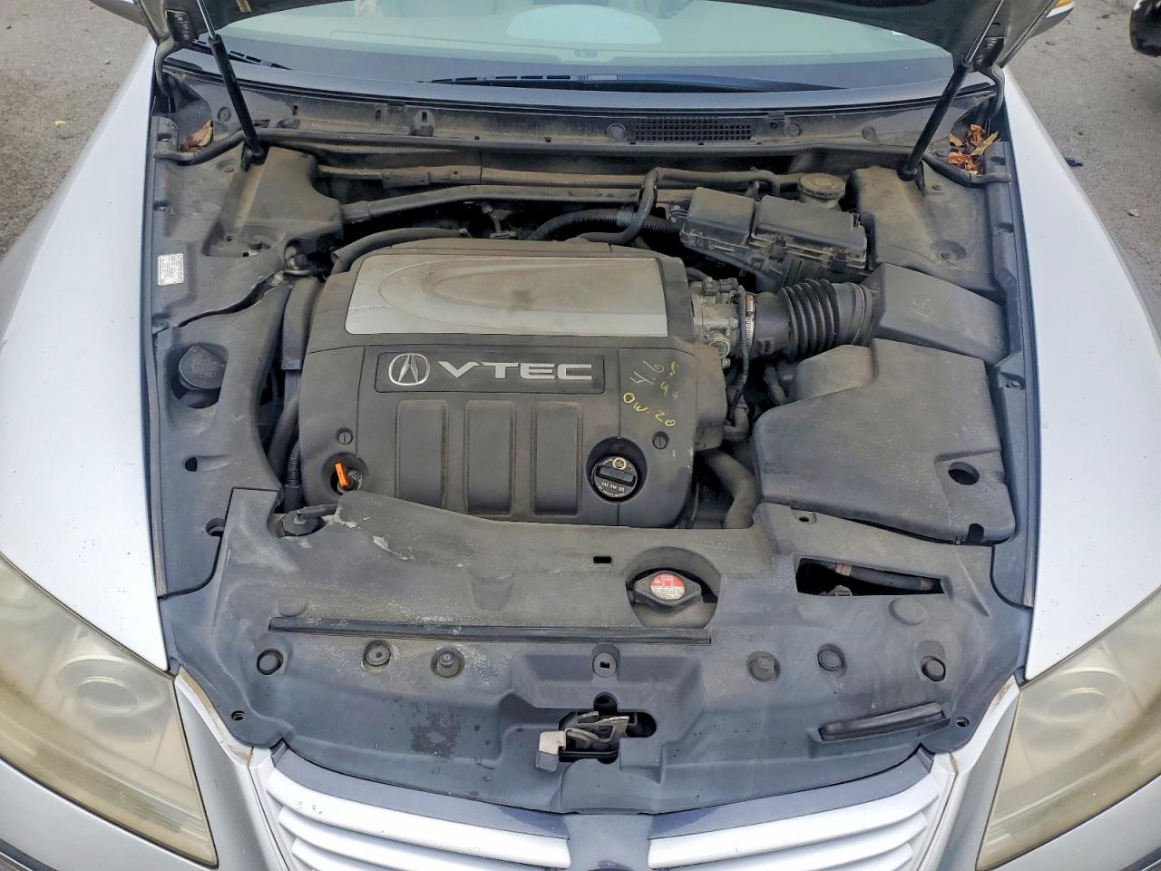 2007 Acura Rl Silver vin: JH4KB16627C004143